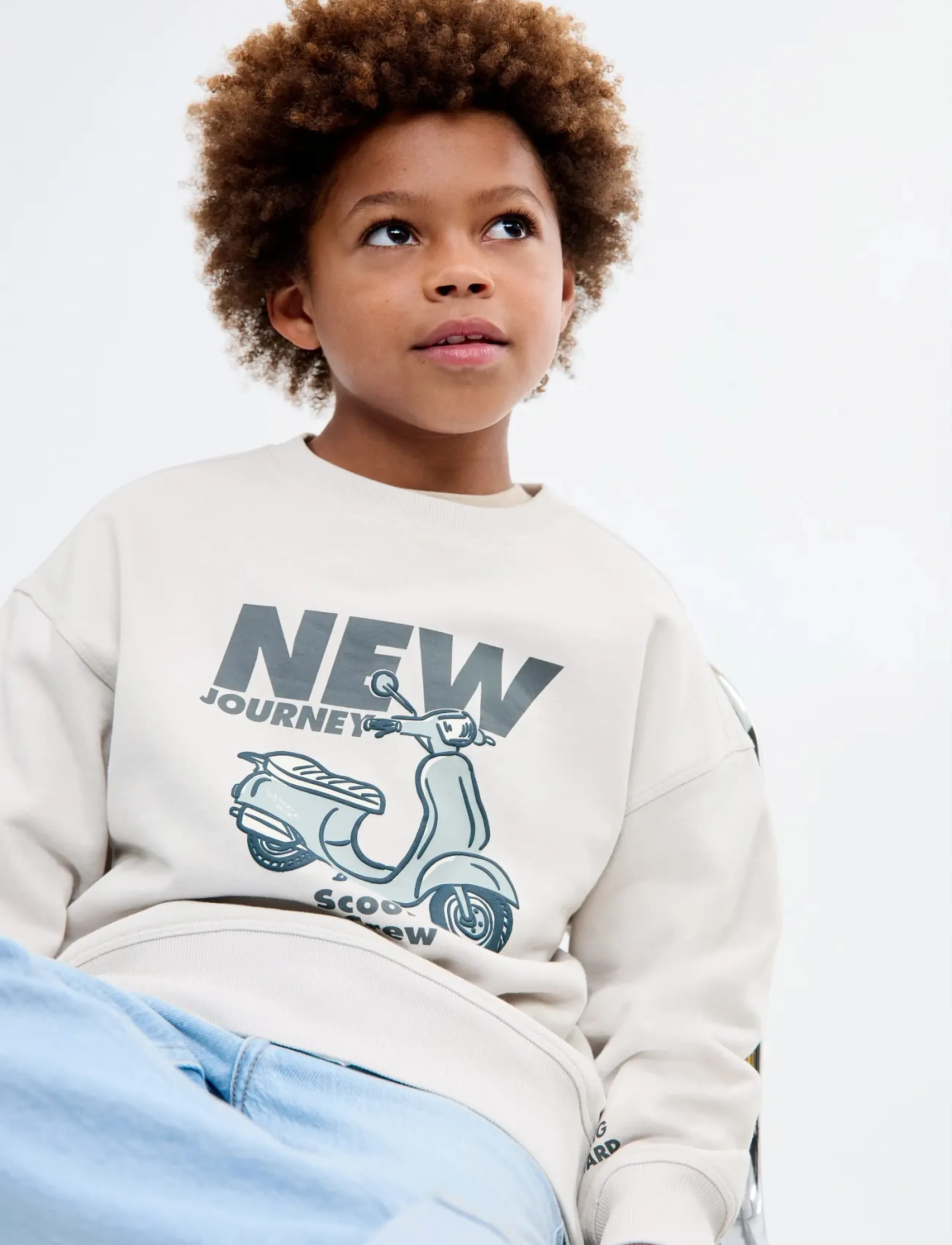 Mango Printed cotton sweatshirt - Sweatshirts - NATURAL WHITE / beige