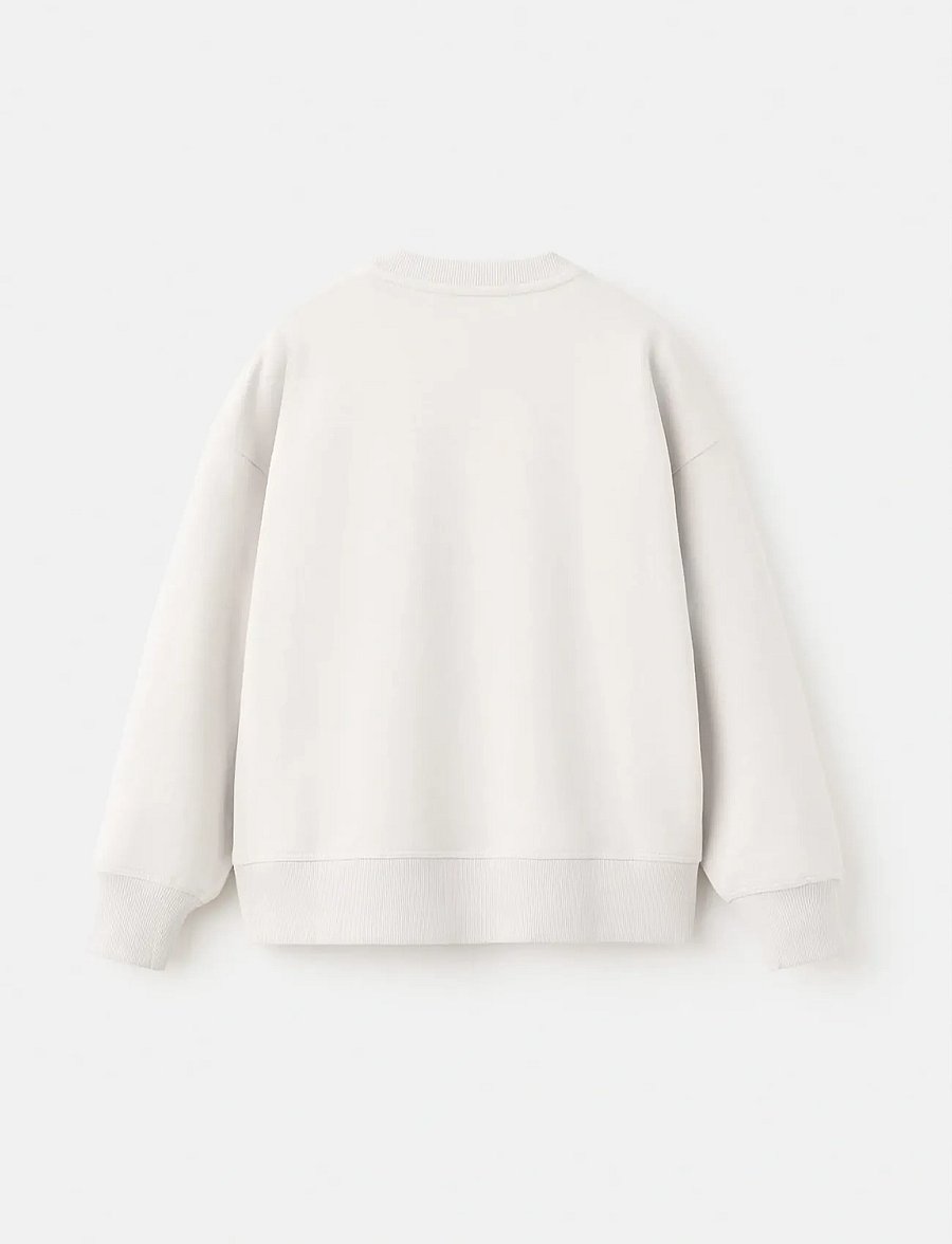 Mango - Printed cotton sweatshirt - sweatshirts - natural white - 2