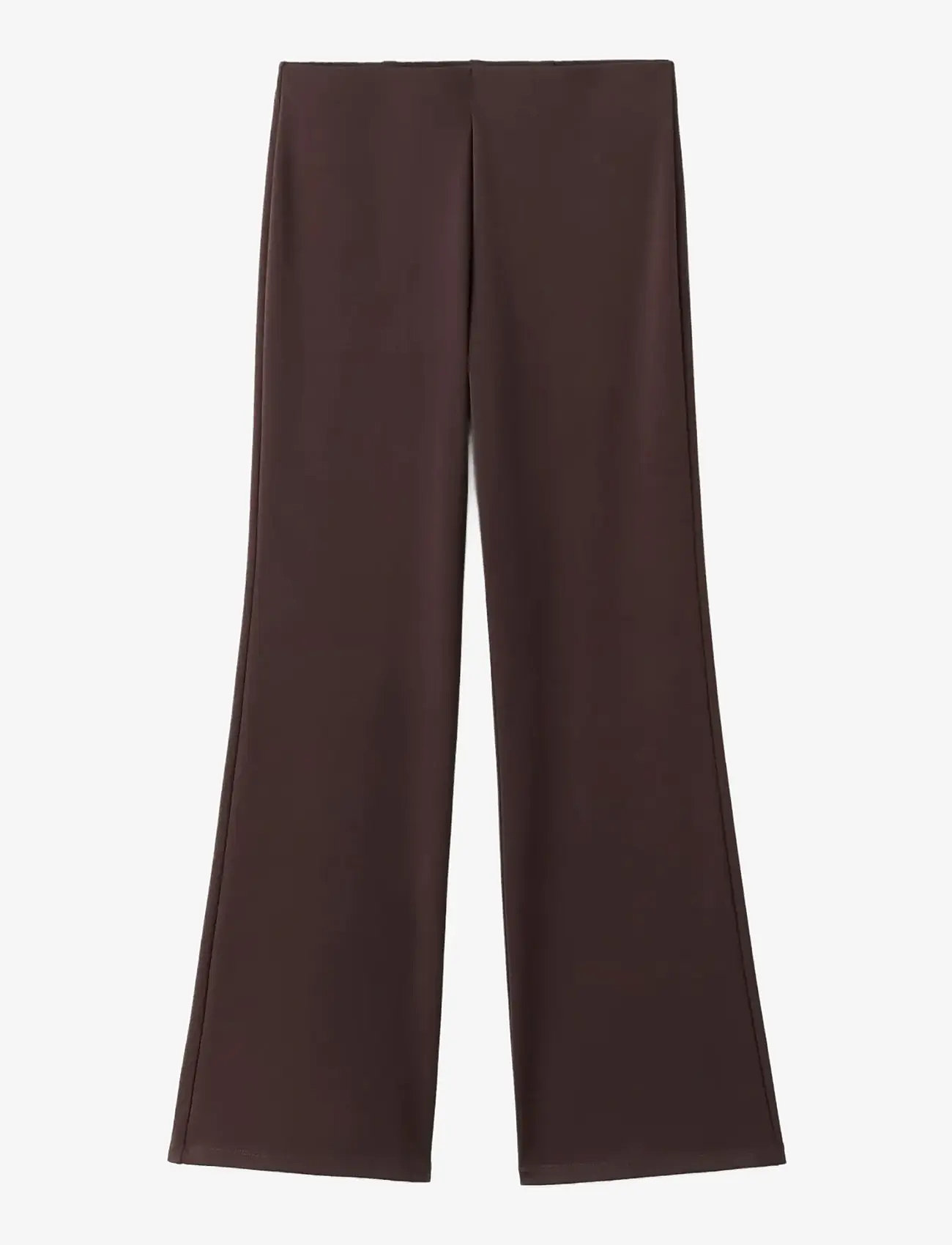 Mango - Fine-knit trousers with elastic waist - laveste priser - brown - 1