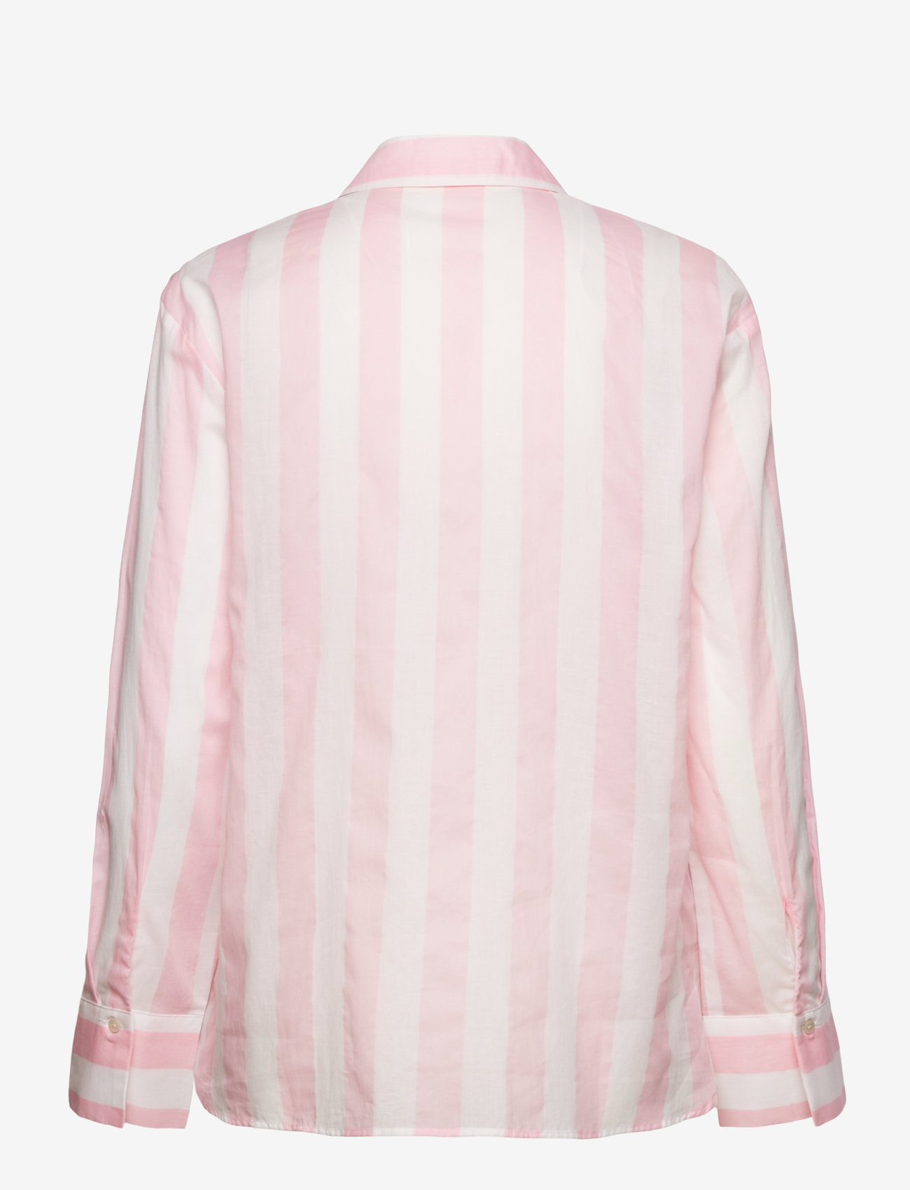 Mango - Striped cotton shirt - langærmede skjorter - lt-pastel pink - 1