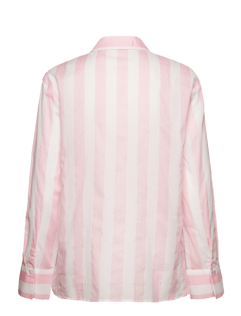 Mango - Striped cotton shirt - langärmlige hemden - lt-pastel pink - 2