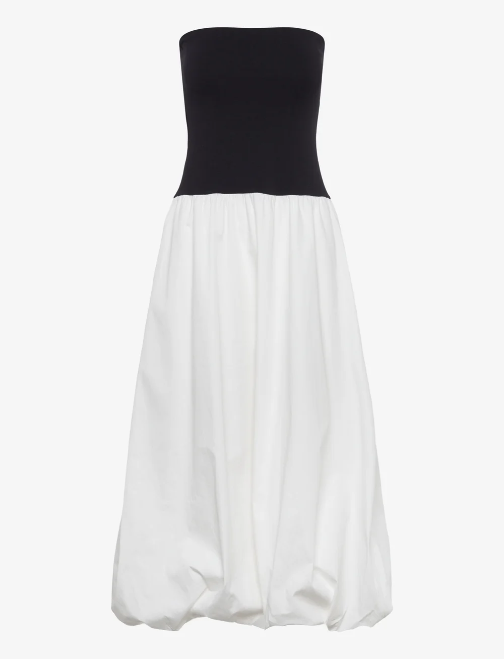 Mango - Combined knitted balloon dress - sommerkjoler - black - 1