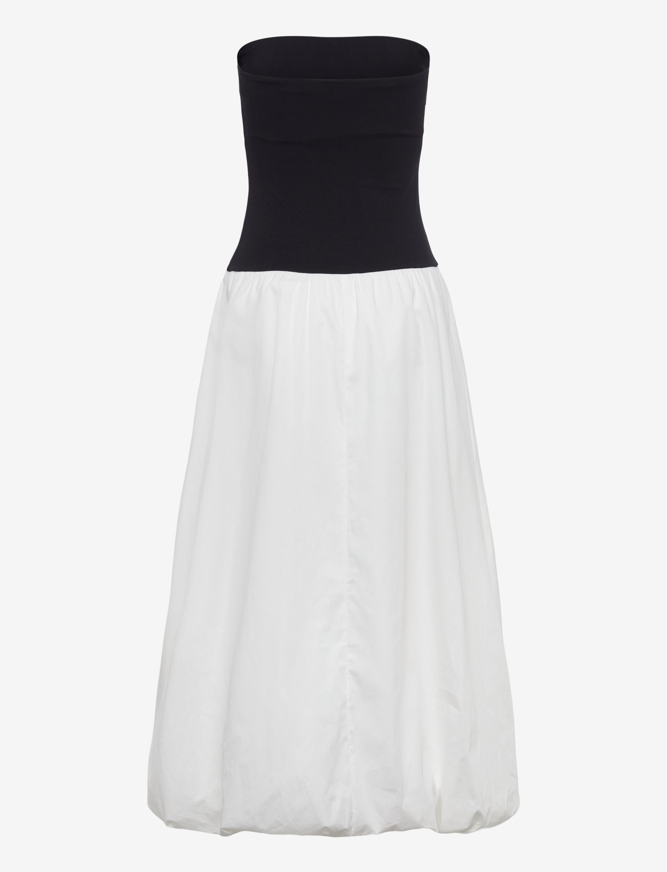 Mango - Combined knitted balloon dress - lägsta priserna - black - 1