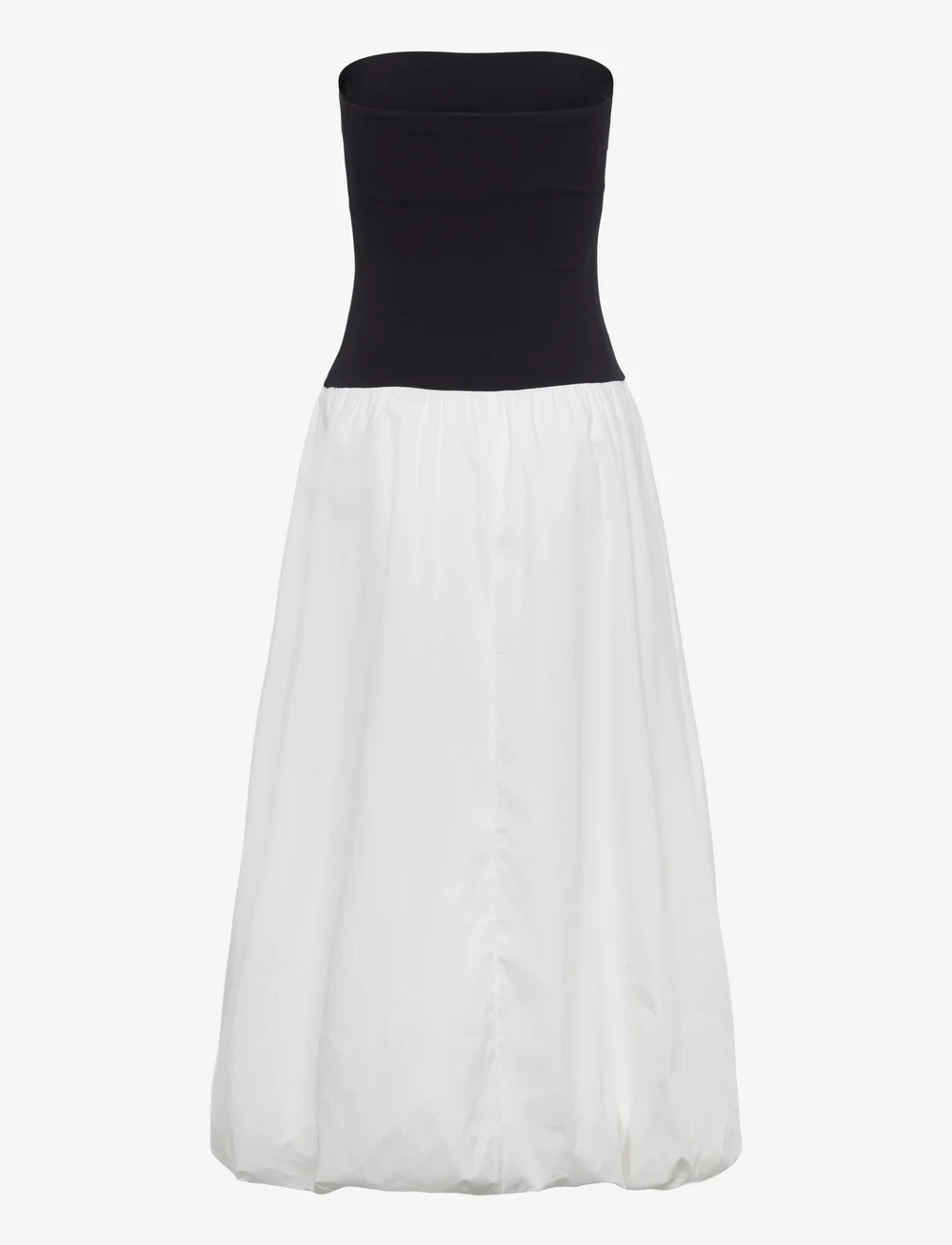 Mango - Combined knitted balloon dress - sommerkjoler - black - 2