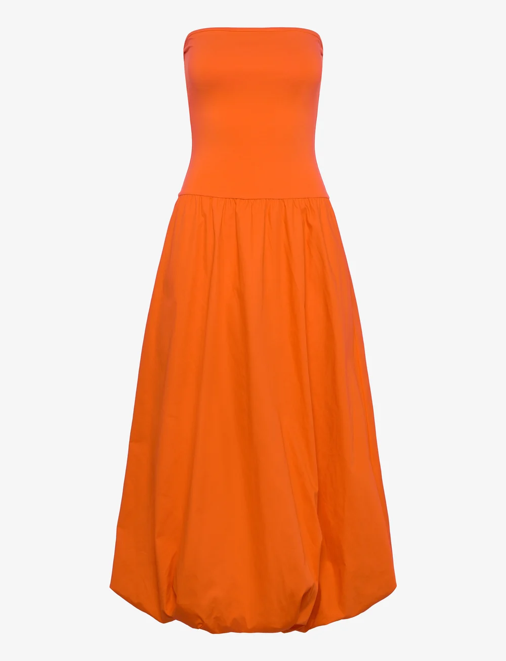 Mango - Combined knitted balloon dress - sommerkleider - orange - 1