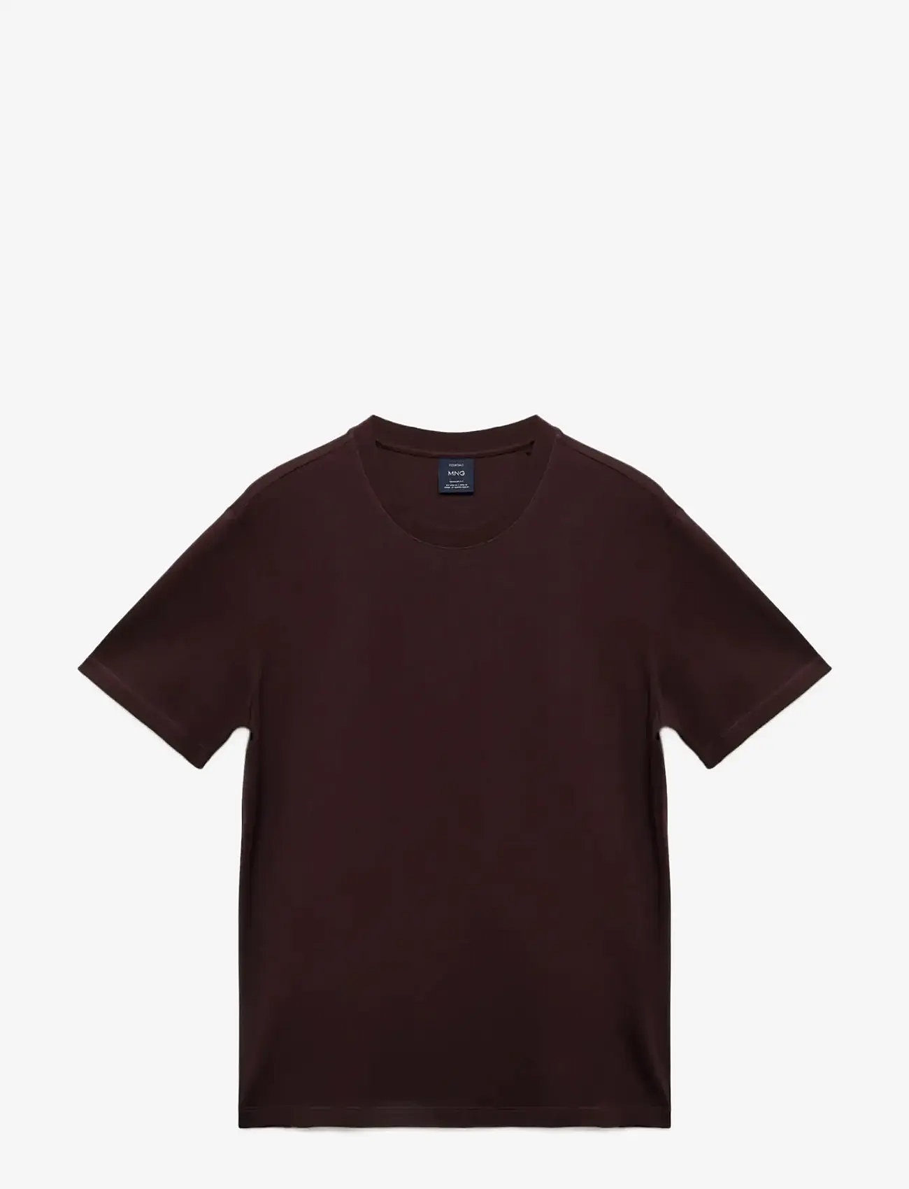 Mango - Medium weight regular fit T-shirt - kortærmede t-shirts - dark red - 1