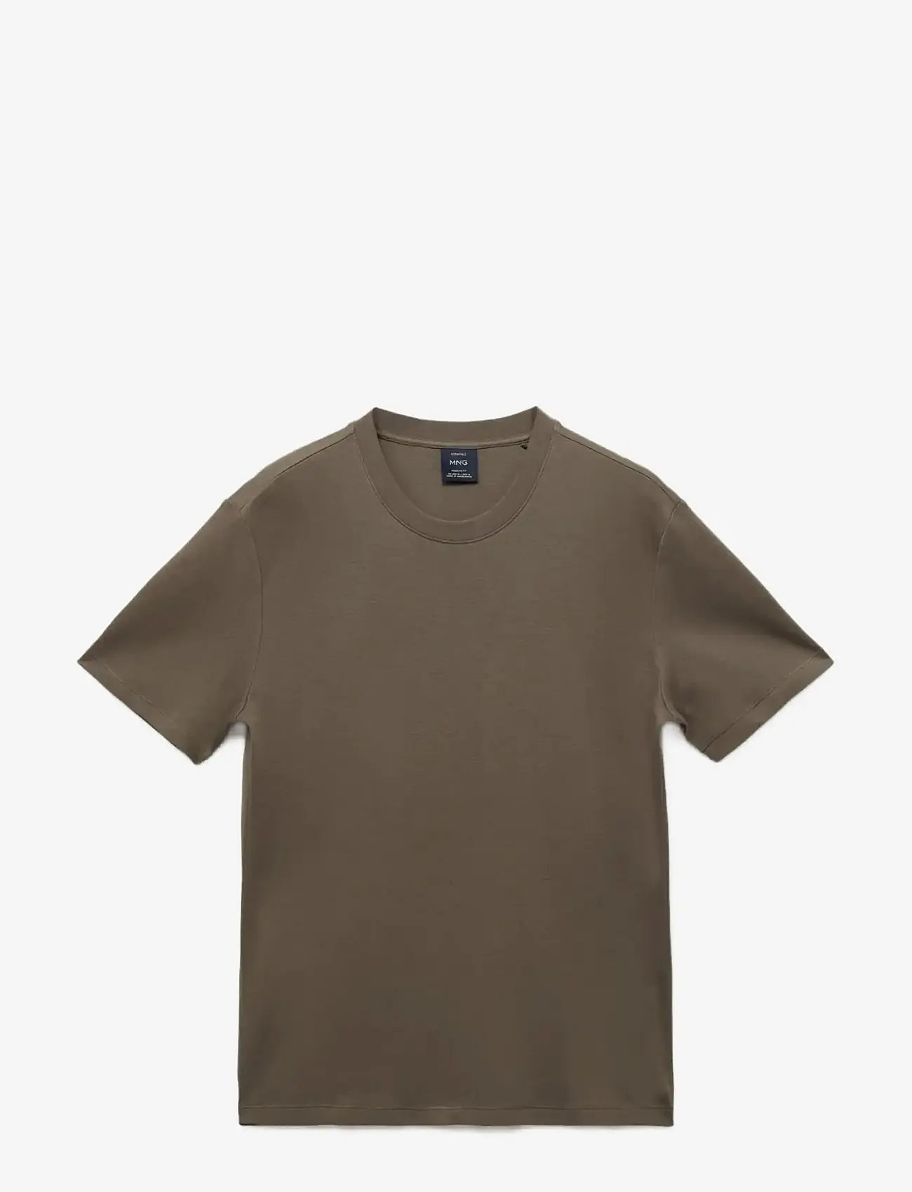 Mango - Medium weight regular fit T-shirt - kortærmede t-shirts - medium brown - 1