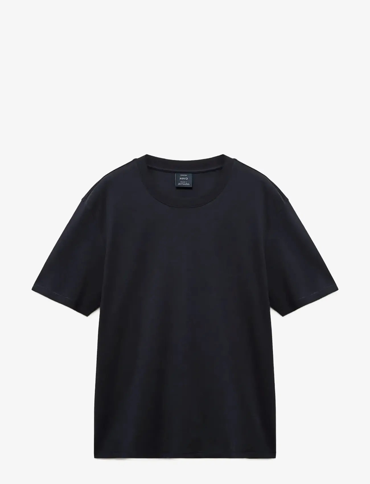 Mango - Medium weight regular fit T-shirt - kortærmede t-shirts - navy - 1