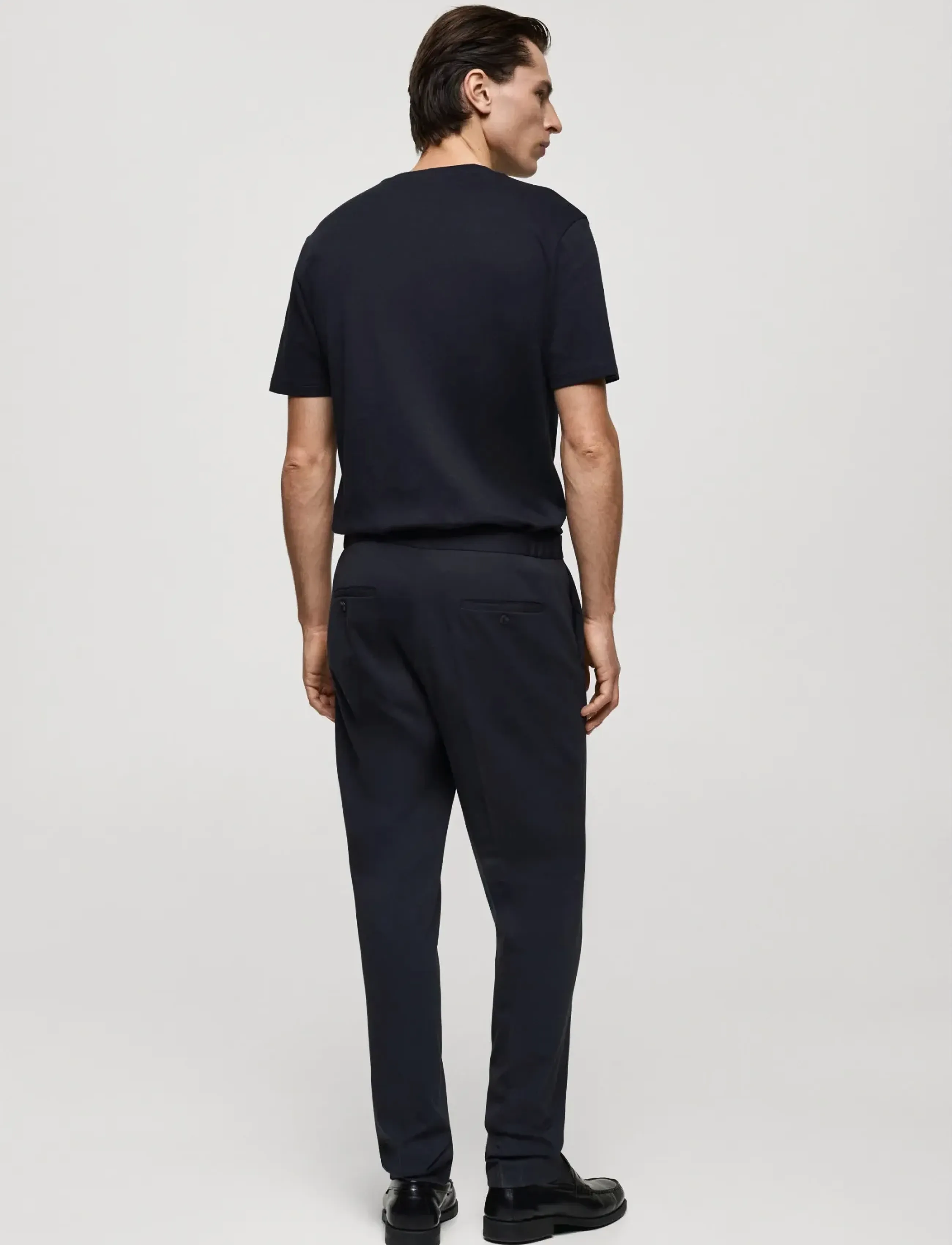 Mango - Medium weight regular fit T-shirt - kortærmede t-shirts - navy - 2
