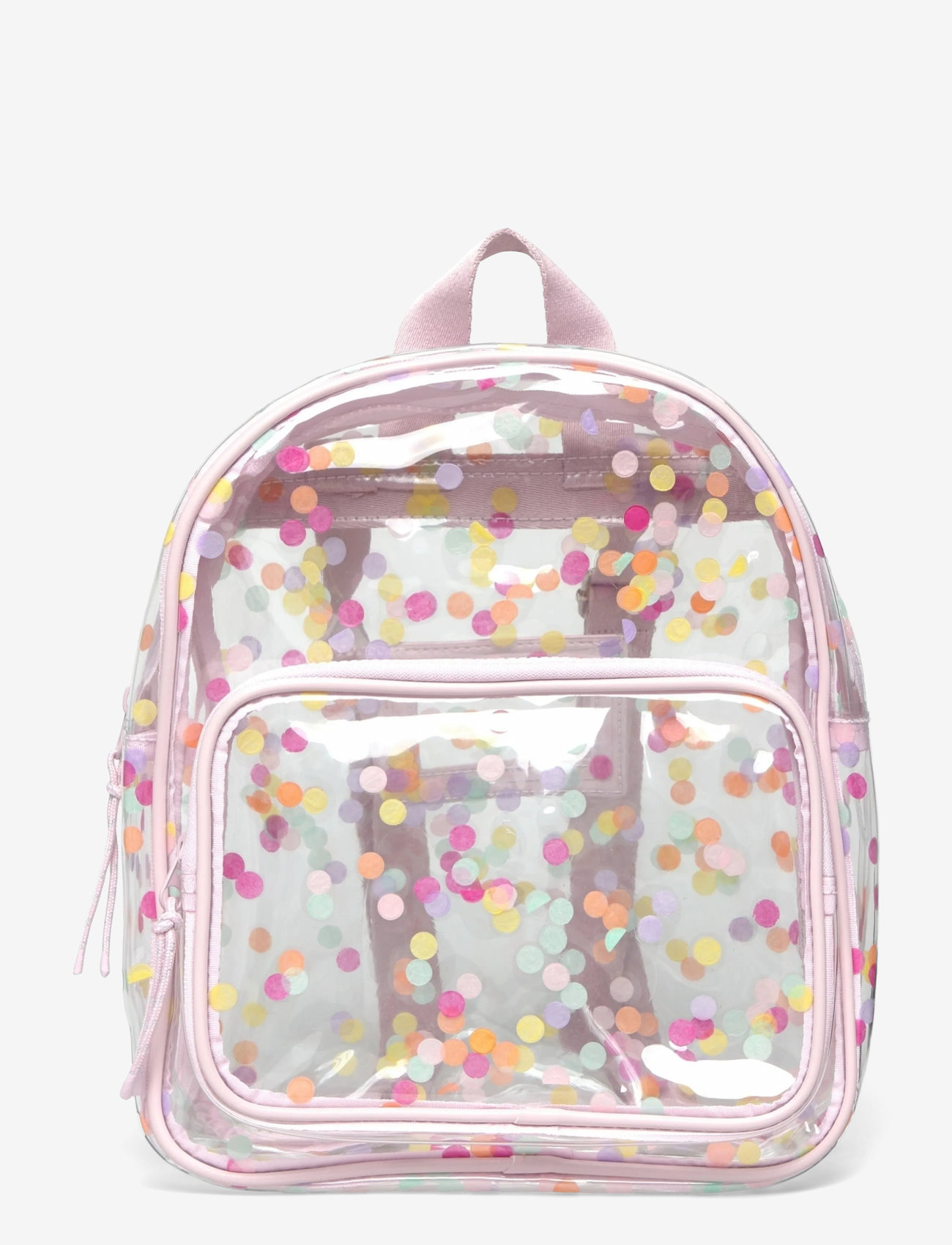 Mango - Transparent confetti backpack - zubehör - lt-pastel pink - 0