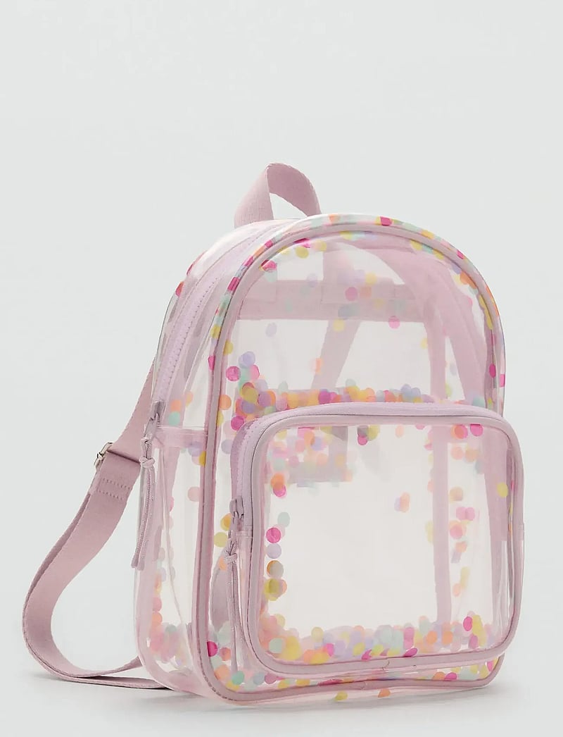 Mango - Transparent confetti backpack - lt-pastel pink - 4
