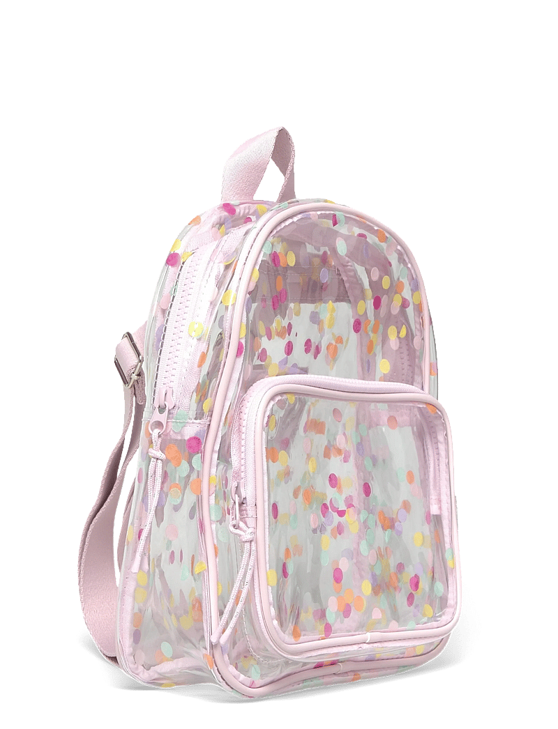 Mango - Transparent confetti backpack - lt-pastel pink - 2