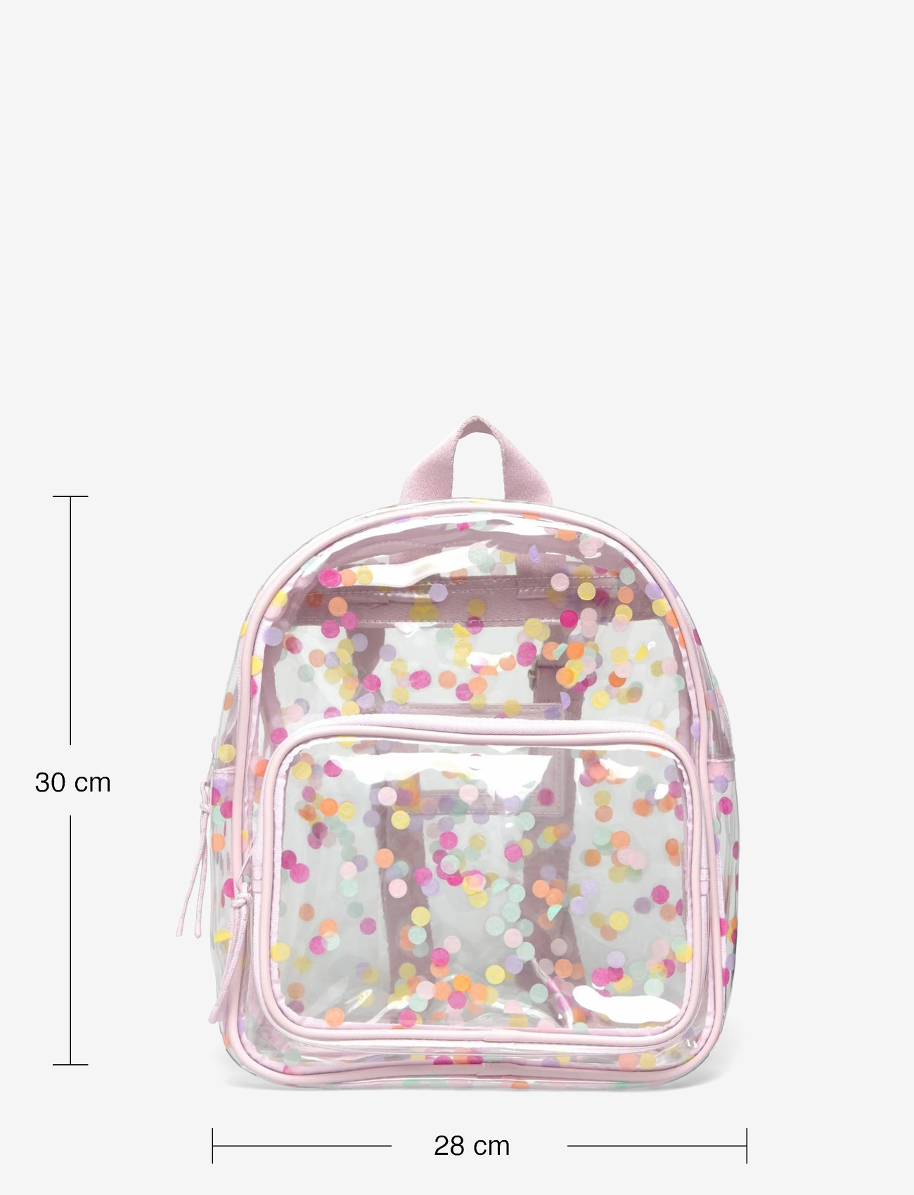 Mango - Transparent confetti backpack - zubehör - lt-pastel pink - 3