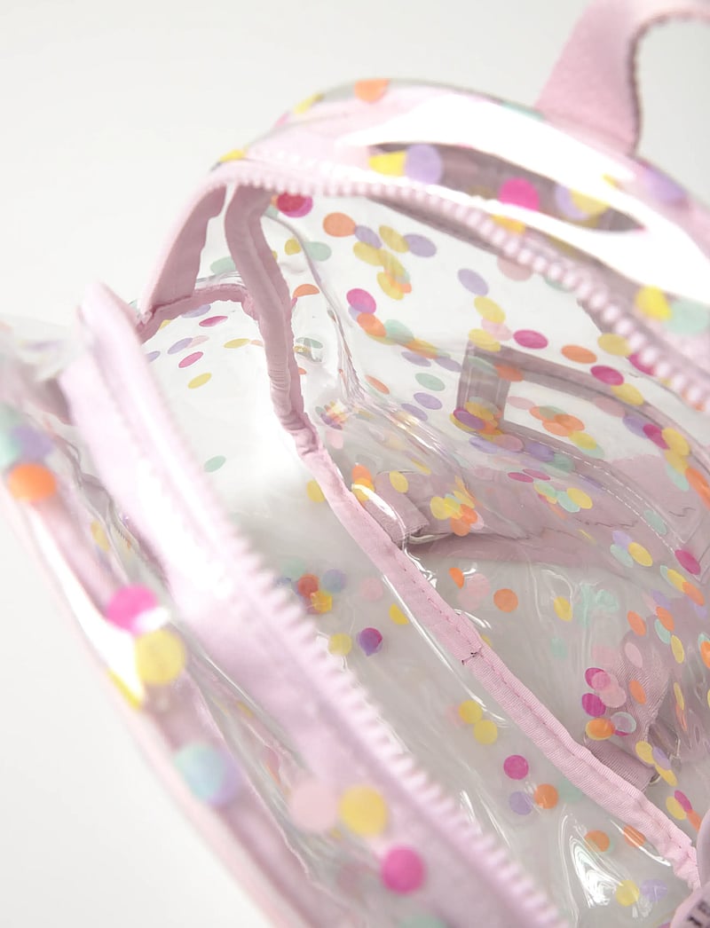 Mango - Transparent confetti backpack - lt-pastel pink - 5