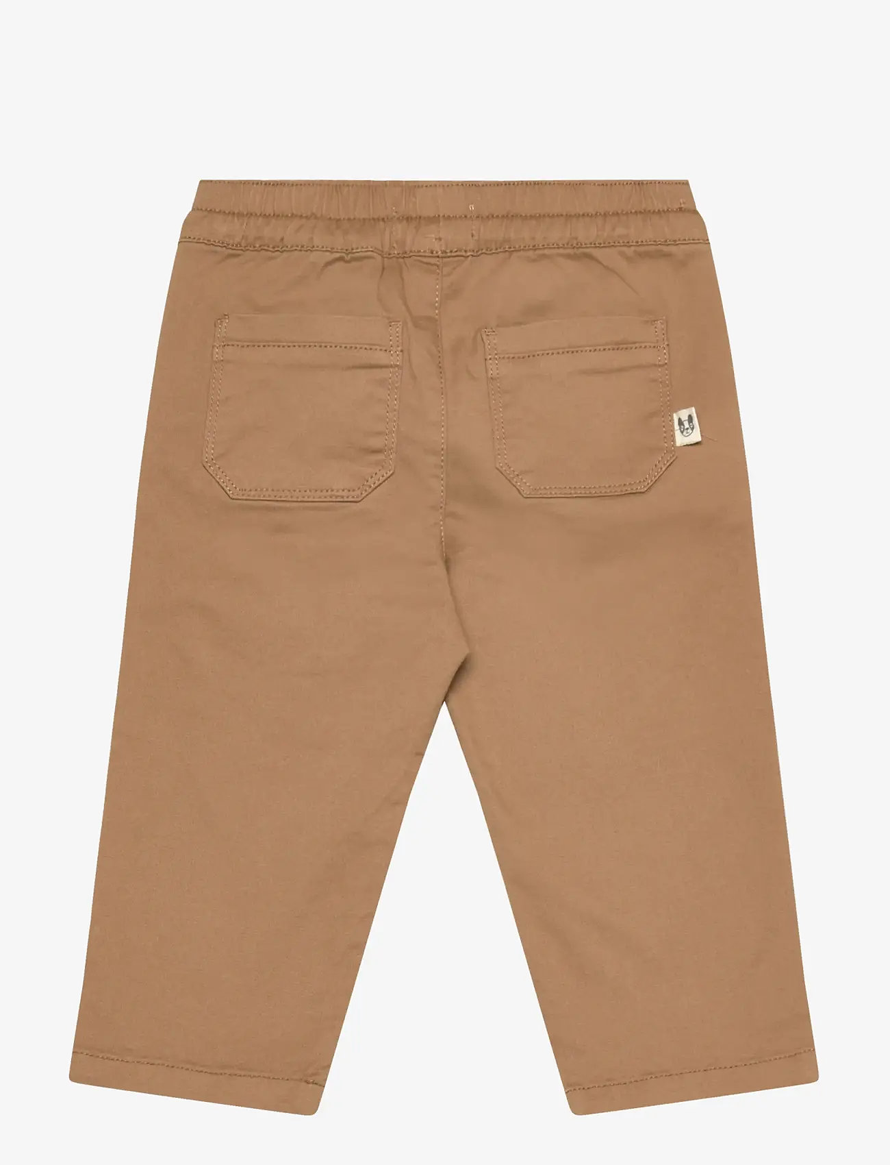 Mango - Drawstring cotton trousers - mjukisbyxor - medium brown - 1