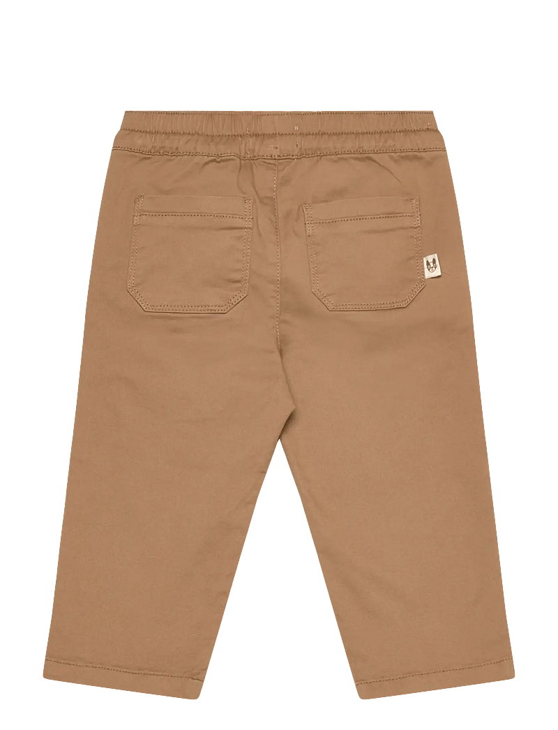 Mango - Drawstring cotton trousers - mjukisbyxor - medium brown - 1