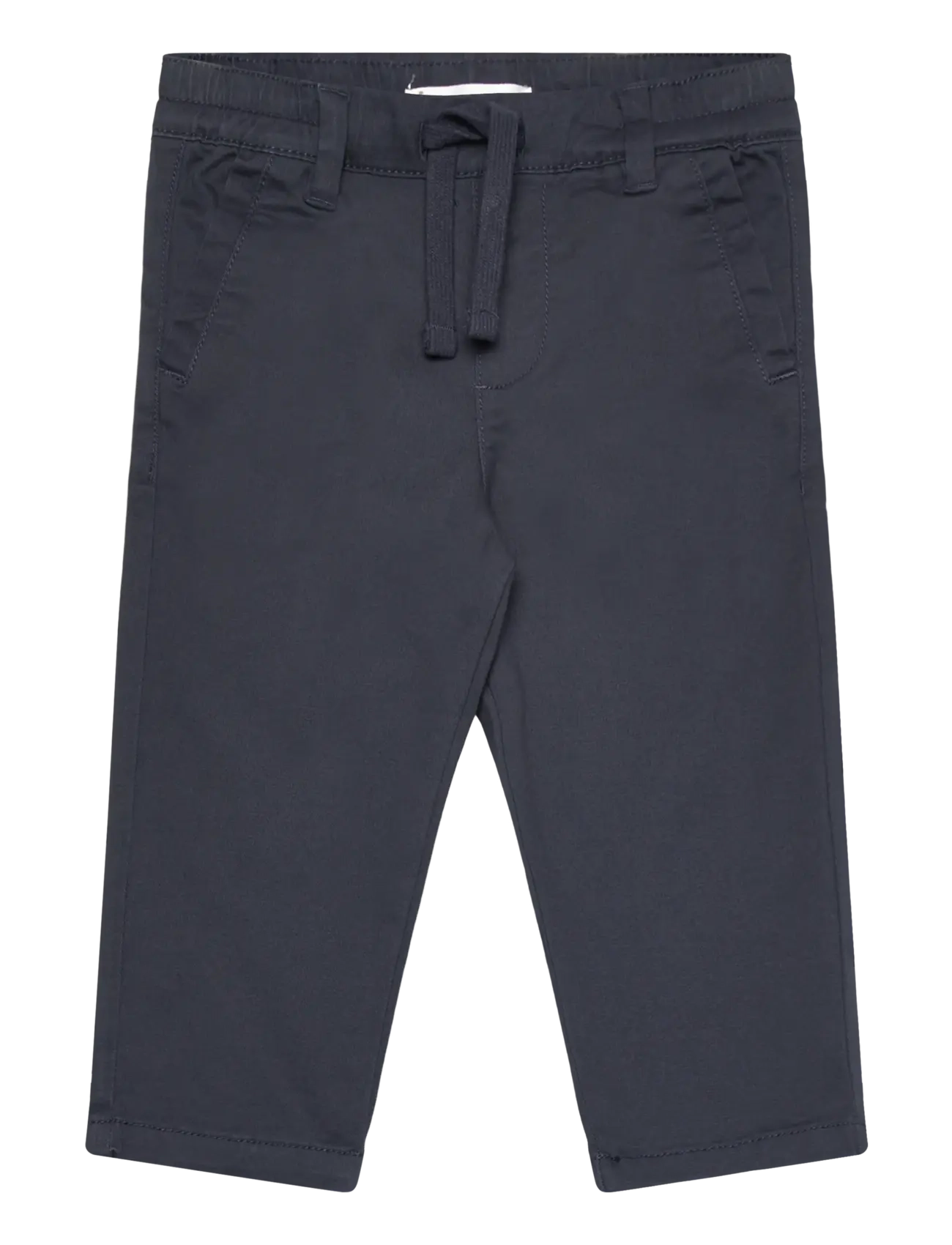 Mango Drawstring cotton trousers - Underdele - NAVY / black