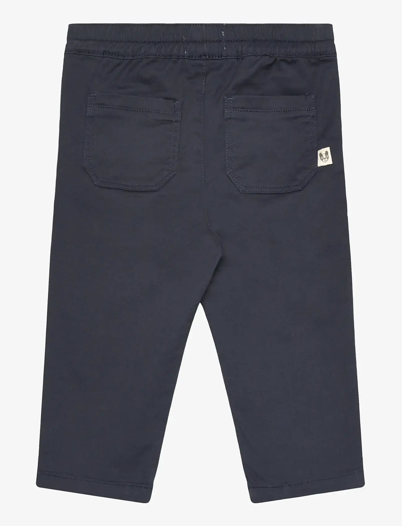 Mango - Drawstring cotton trousers - efterårstøj - navy - 1
