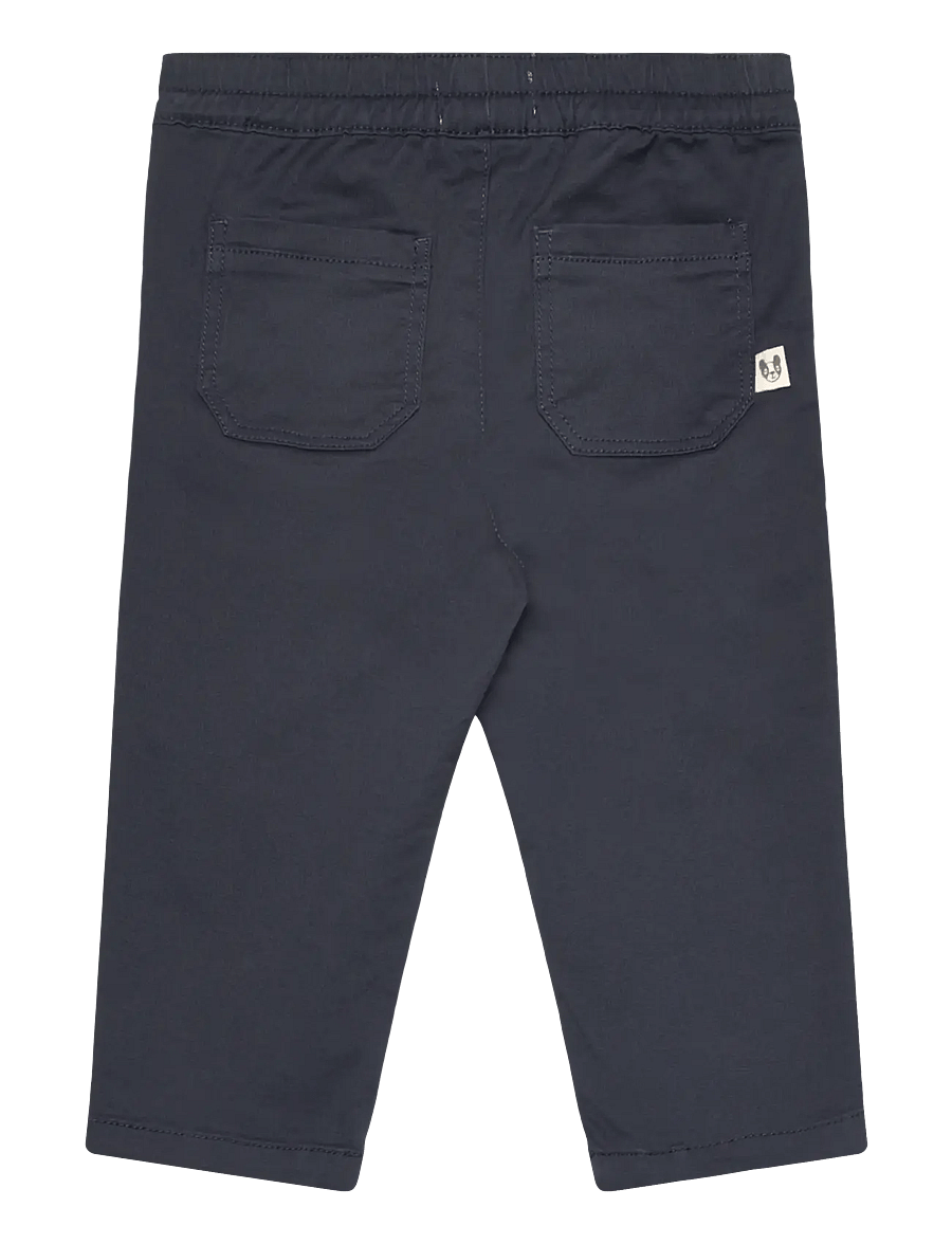 Mango - Drawstring cotton trousers - mjukisbyxor - navy - 1