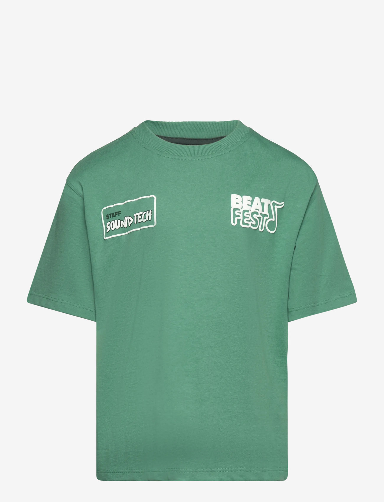 Mango - Printed embossed letters t-shirt - herbstliche kleidung - green - 0