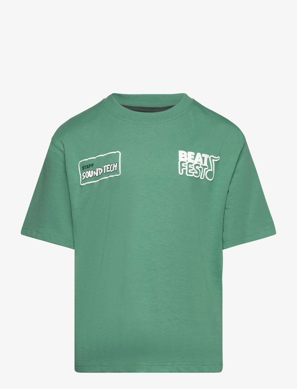 Mango - Printed embossed letters t-shirt - kortærmede t-shirts - green - 1