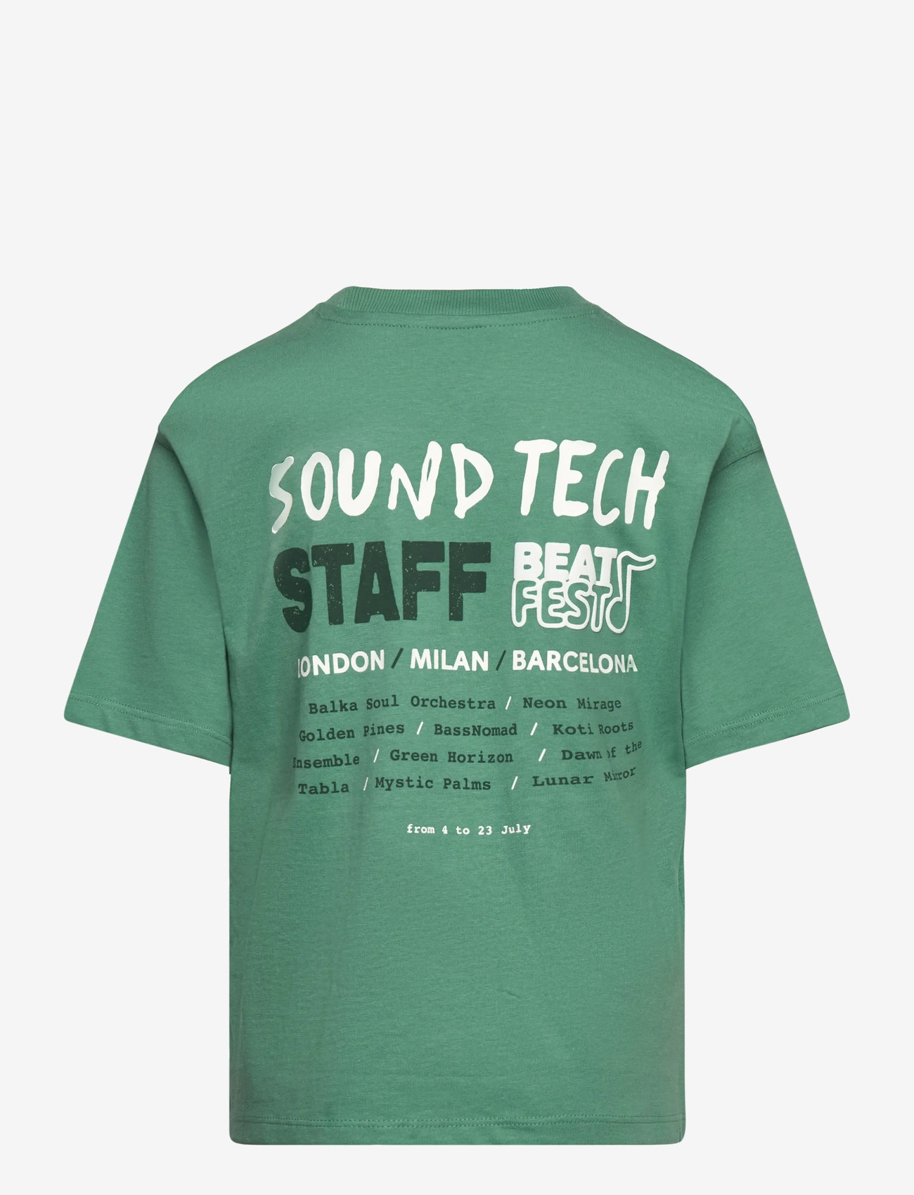 Mango - Printed embossed letters t-shirt - herbstliche kleidung - green - 1