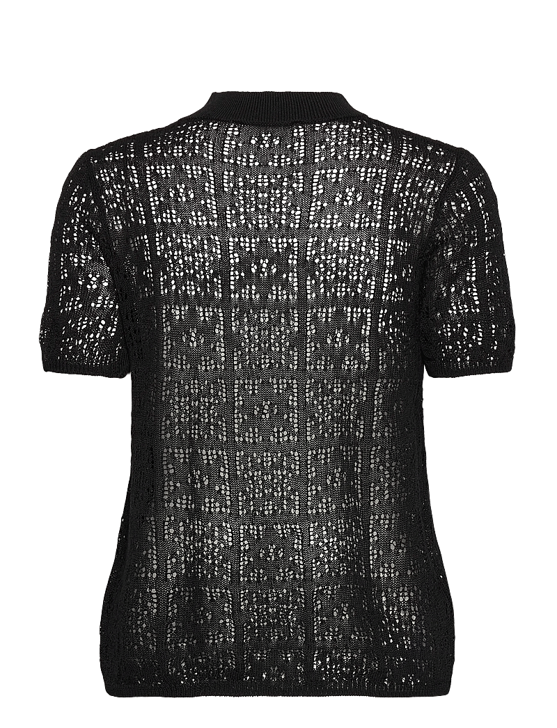 Mango - Crochet cardigan with toggle buttons - black - 2