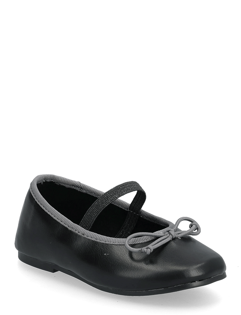 Mango - Two-tone ballet flats with bow - ballerinaskor & slip-ons - black - 0