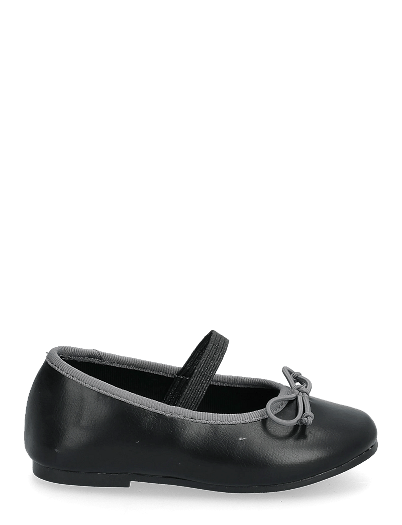 Mango - Two-tone ballet flats with bow - ballerinaskor & slip-ons - black - 1