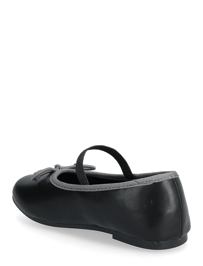 Mango - Two-tone ballet flats with bow - ballerinaskor & slip-ons - black - 2