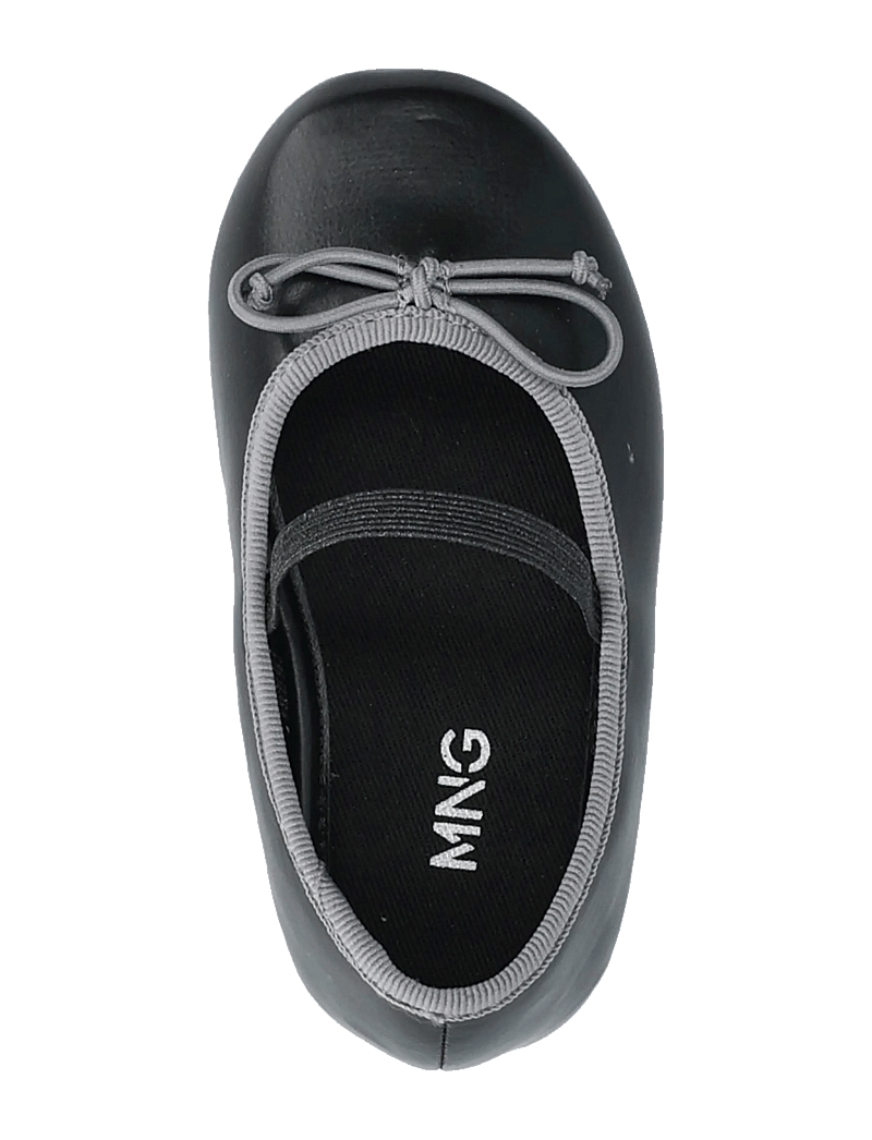 Mango - Two-tone ballet flats with bow - ballerinaskor & slip-ons - black - 3