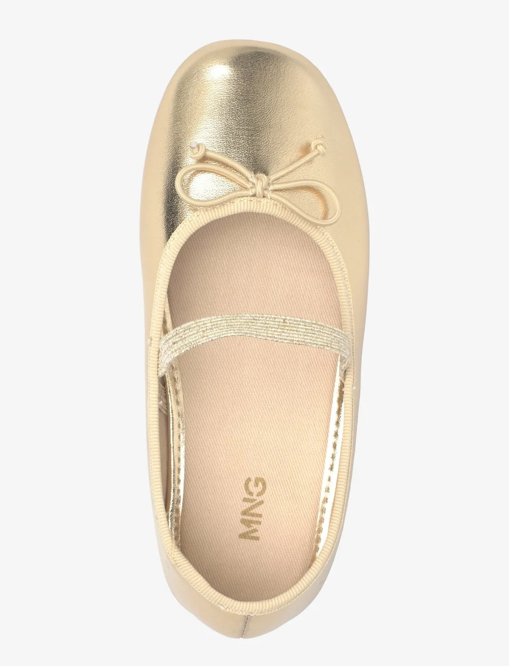 Mango - Metallic ballet flats with bow - ballerinaer & slip ons - gold - 3