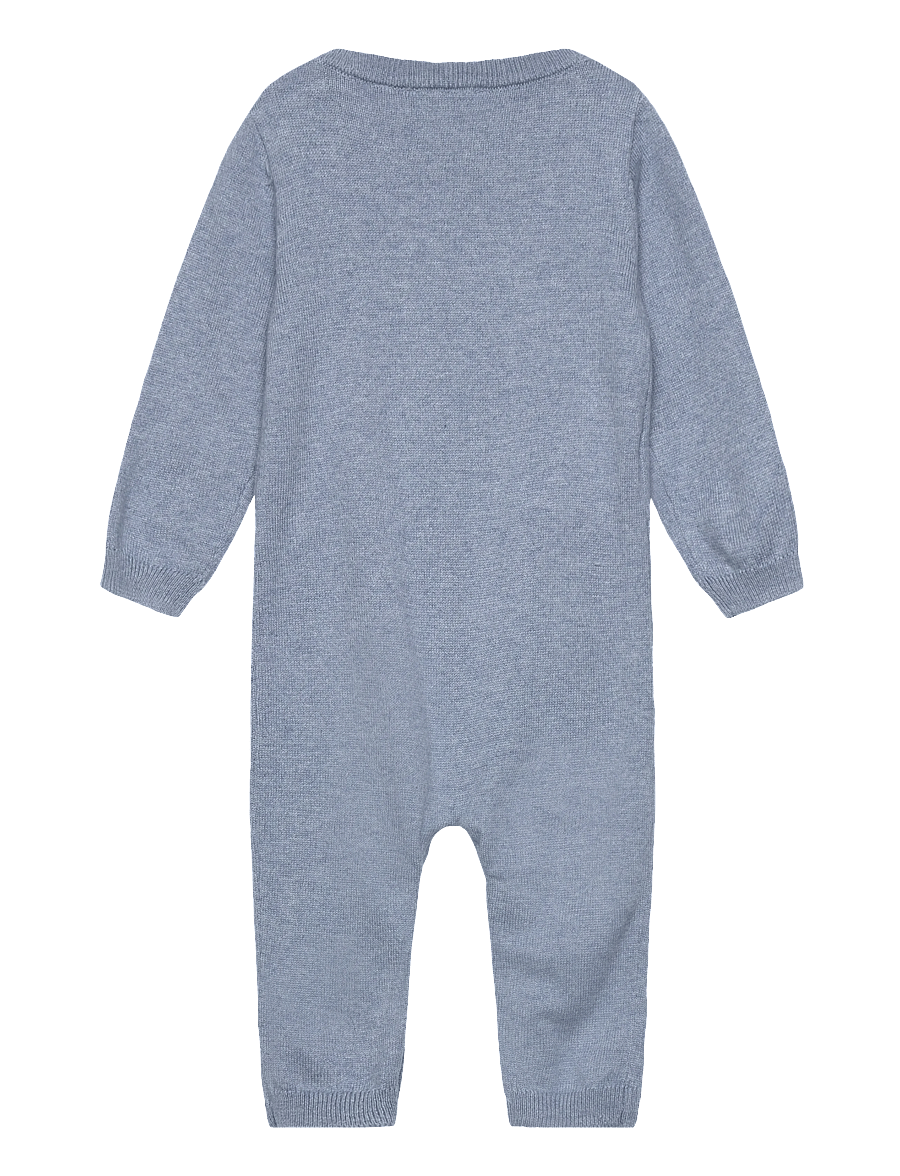 Mango - Long chest-pocket jumpsuit - byxdress - medium blue - 1