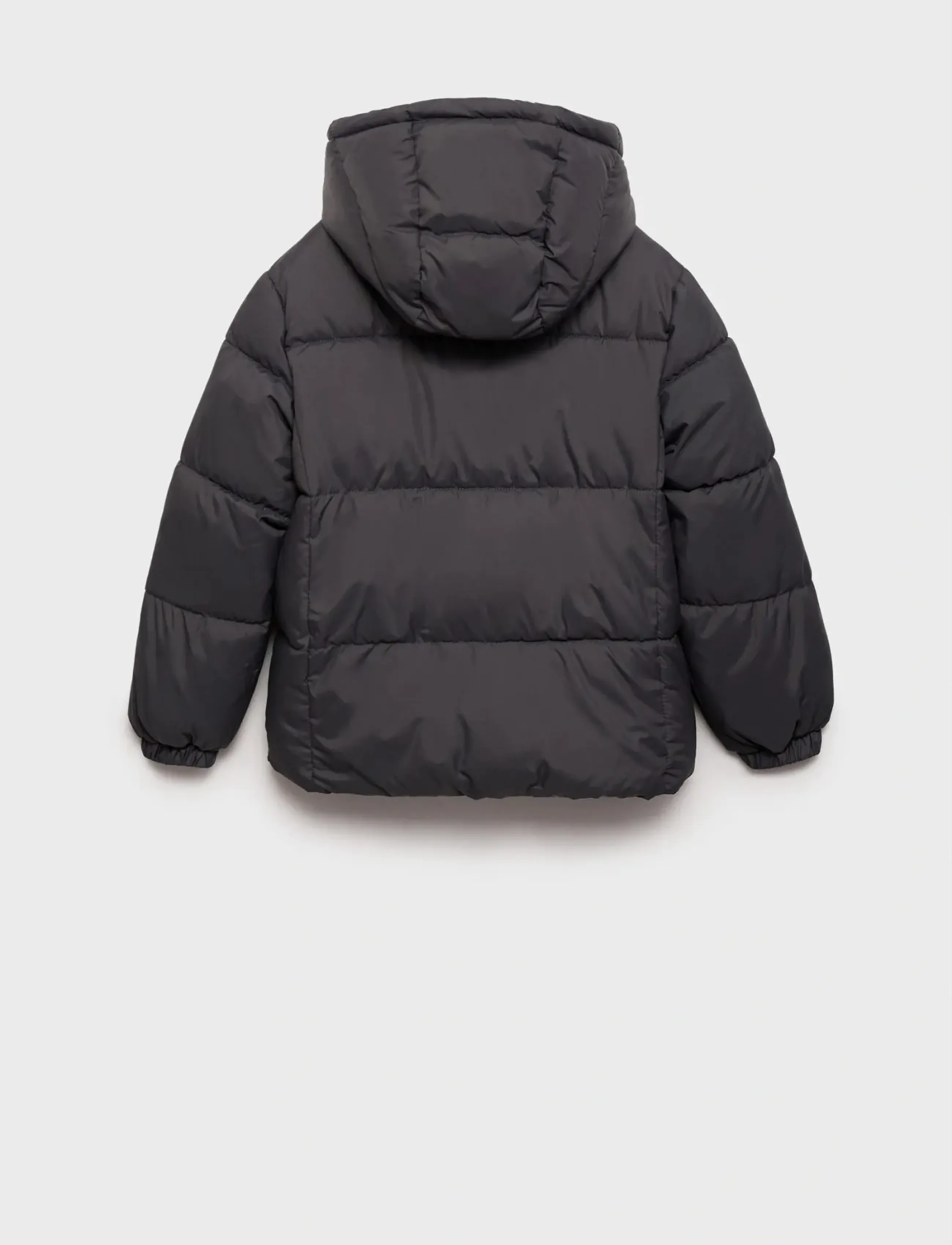 Mango - Hood puffer coat - vinterjackor - charcoal - 3