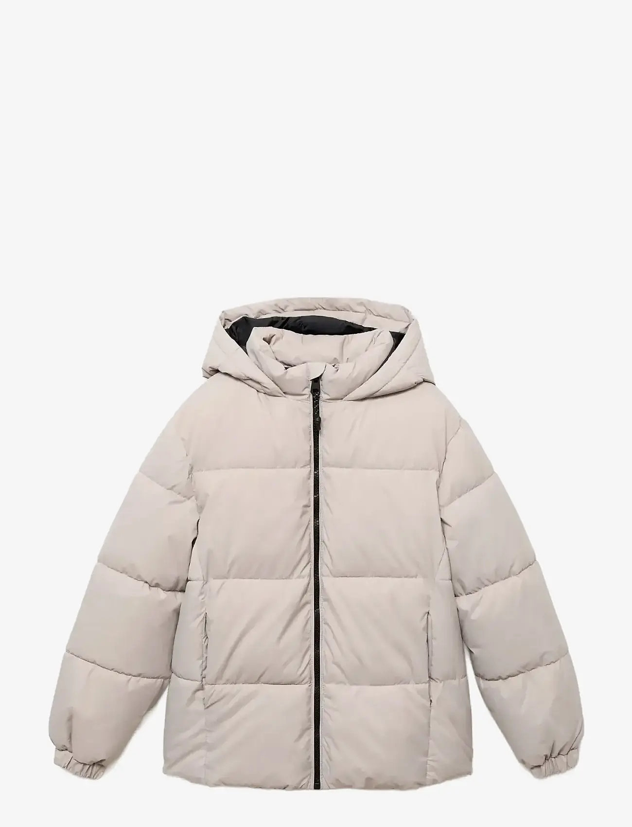 Mango - Hood puffer coat - vinterjackor - lt pastel brown - 1