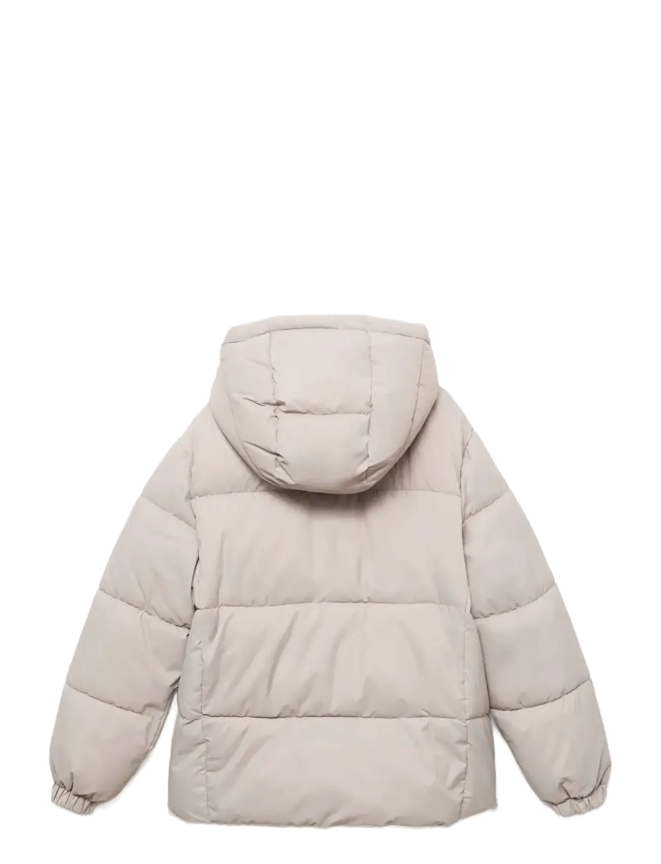 Mango - Hood puffer coat - yttertøy - lt pastel brown - 2