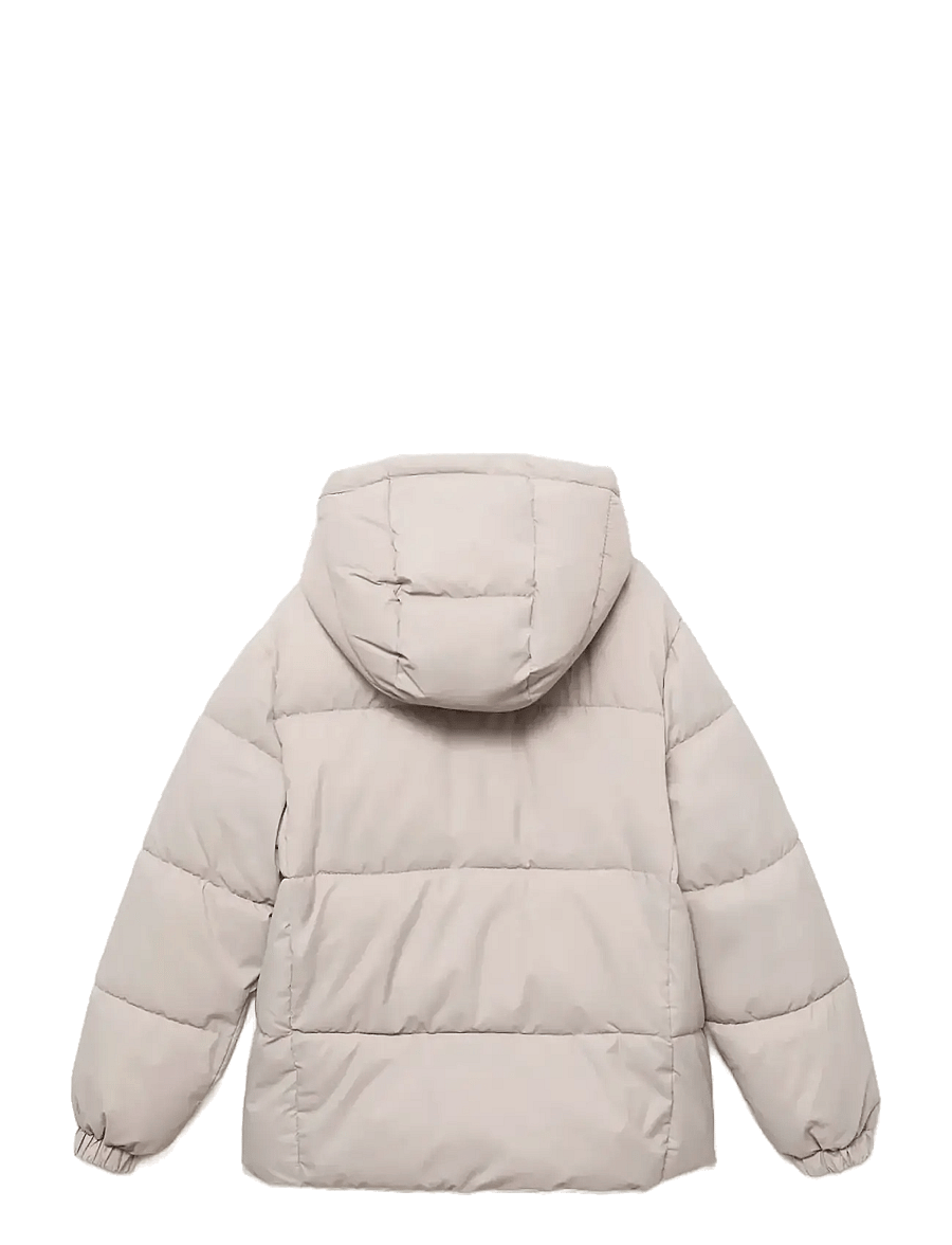 Mango - Hood puffer coat - vinterjackor - lt pastel brown - 2