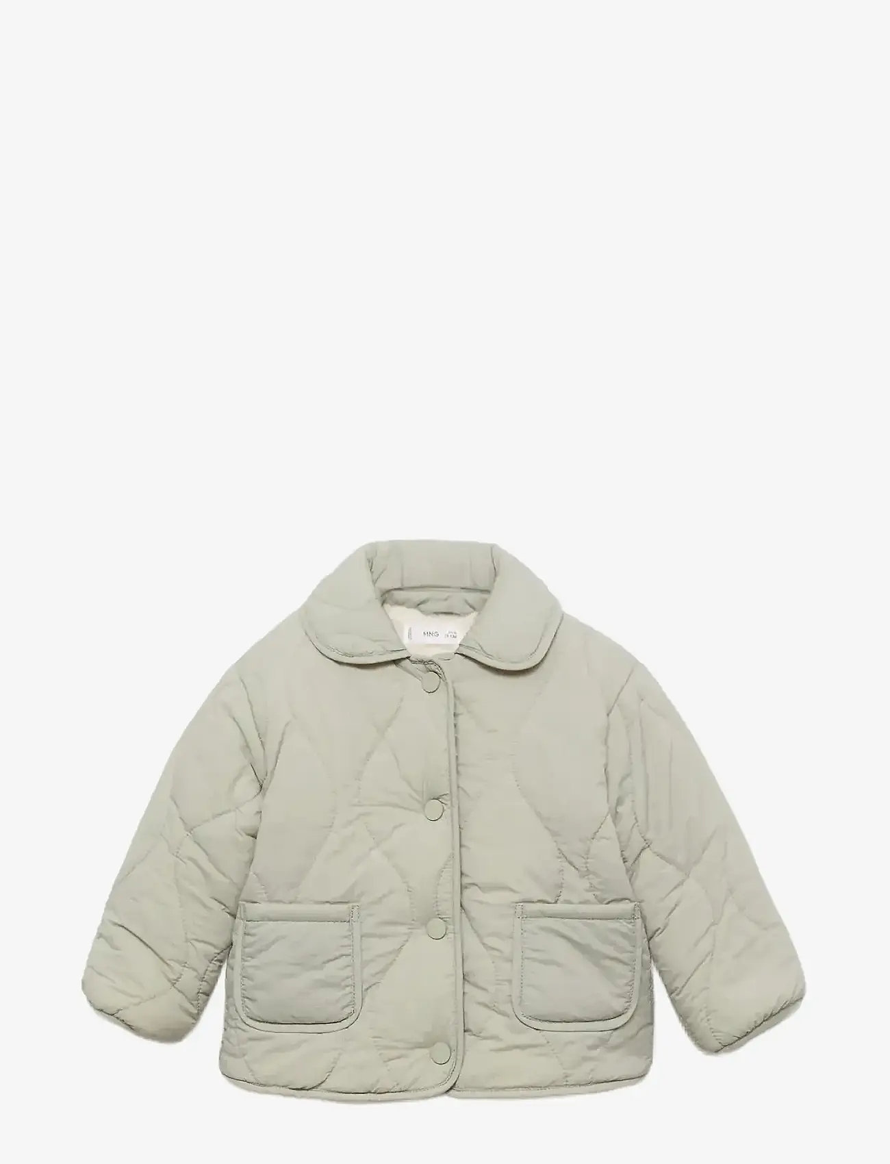 Mango - Padded anorak with shearling lining - sügisjakid - green - 0