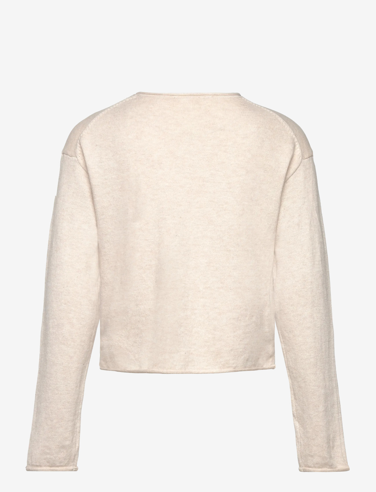 Mango - Long sleeves knit cardigan - efterårstøj - light beige - 1