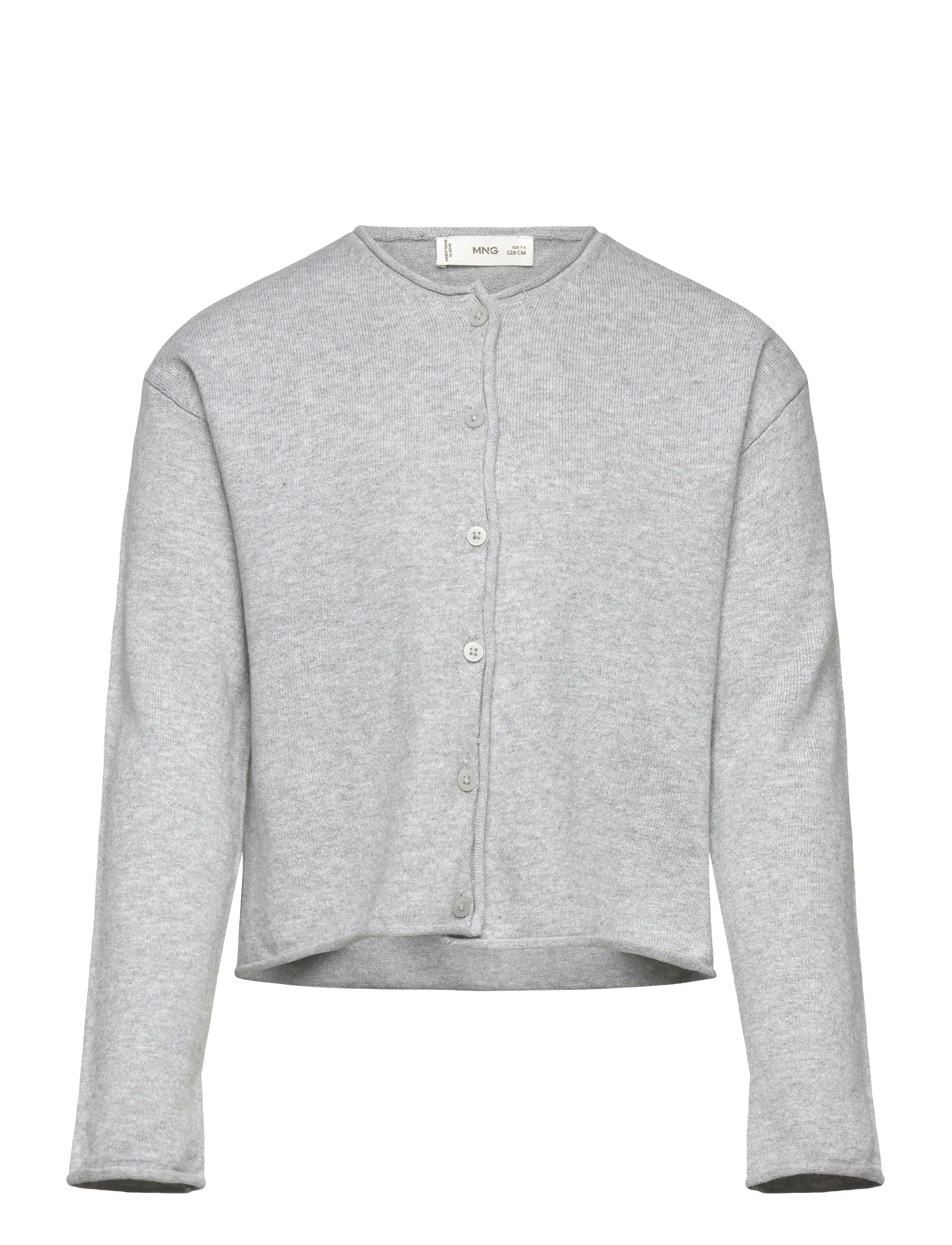 Mango Long Sleeves Knit Cardigan, 11-12, Knitwear, Grau - Cardigans, Kinder