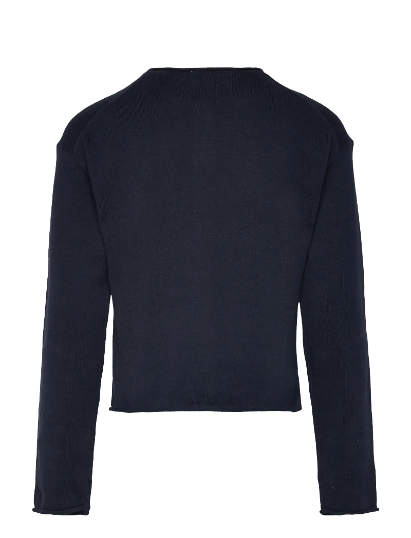 Mango - Long sleeves knit cardigan - koftor - navy - 2