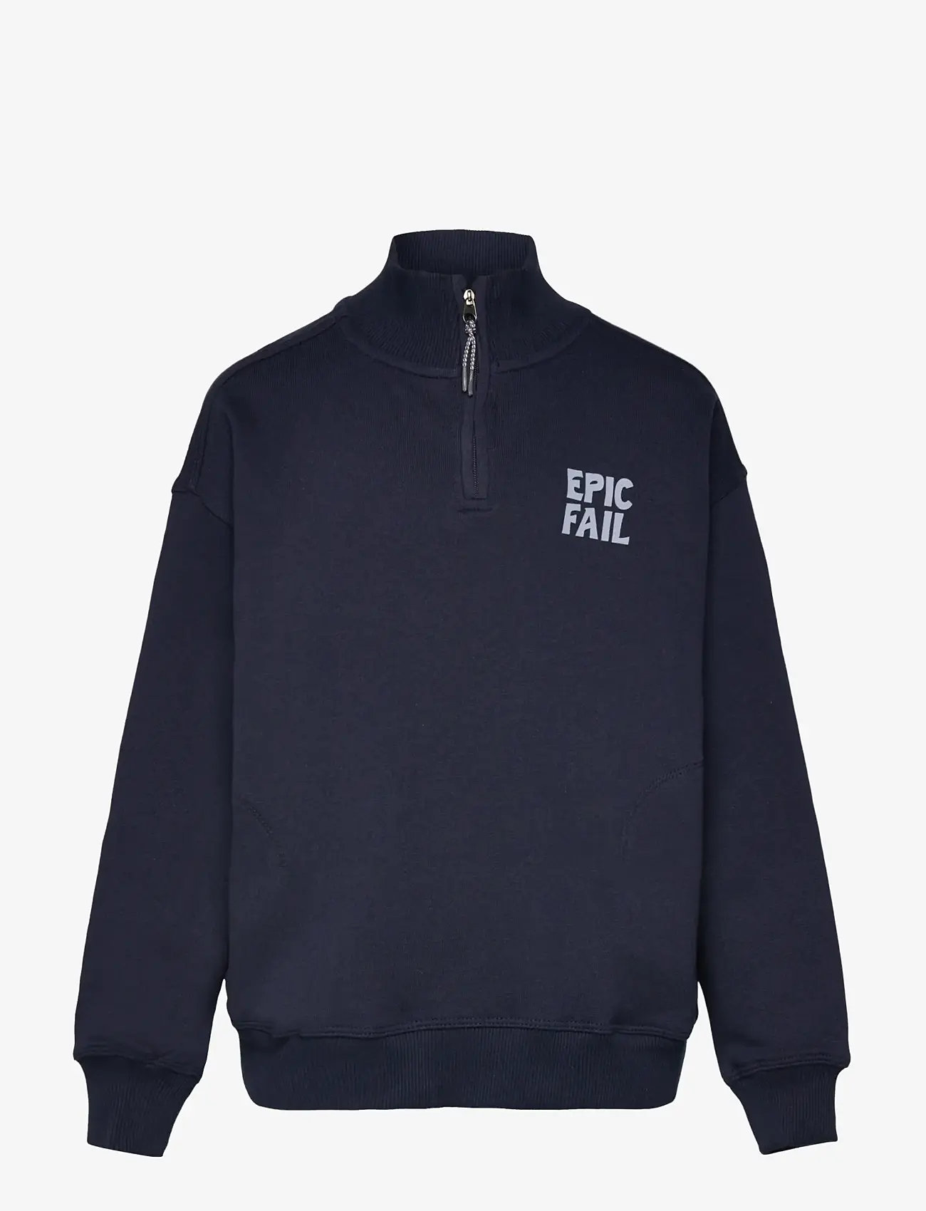 Mango - Printed cotton sweatshirt - efterårstøj - navy - 0