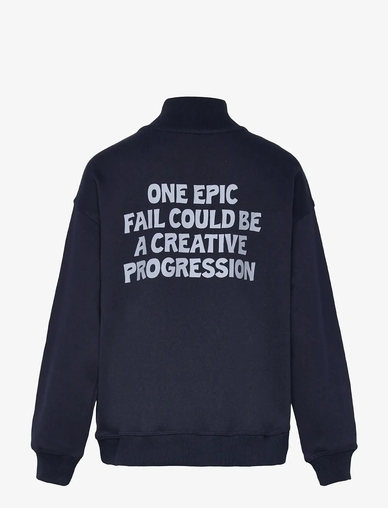Mango - Printed cotton sweatshirt - efterårstøj - navy - 1
