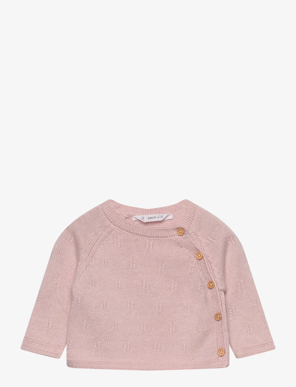 Mango - Buttons detail knit sweater - neuletakit - lt-pastel pink - 0