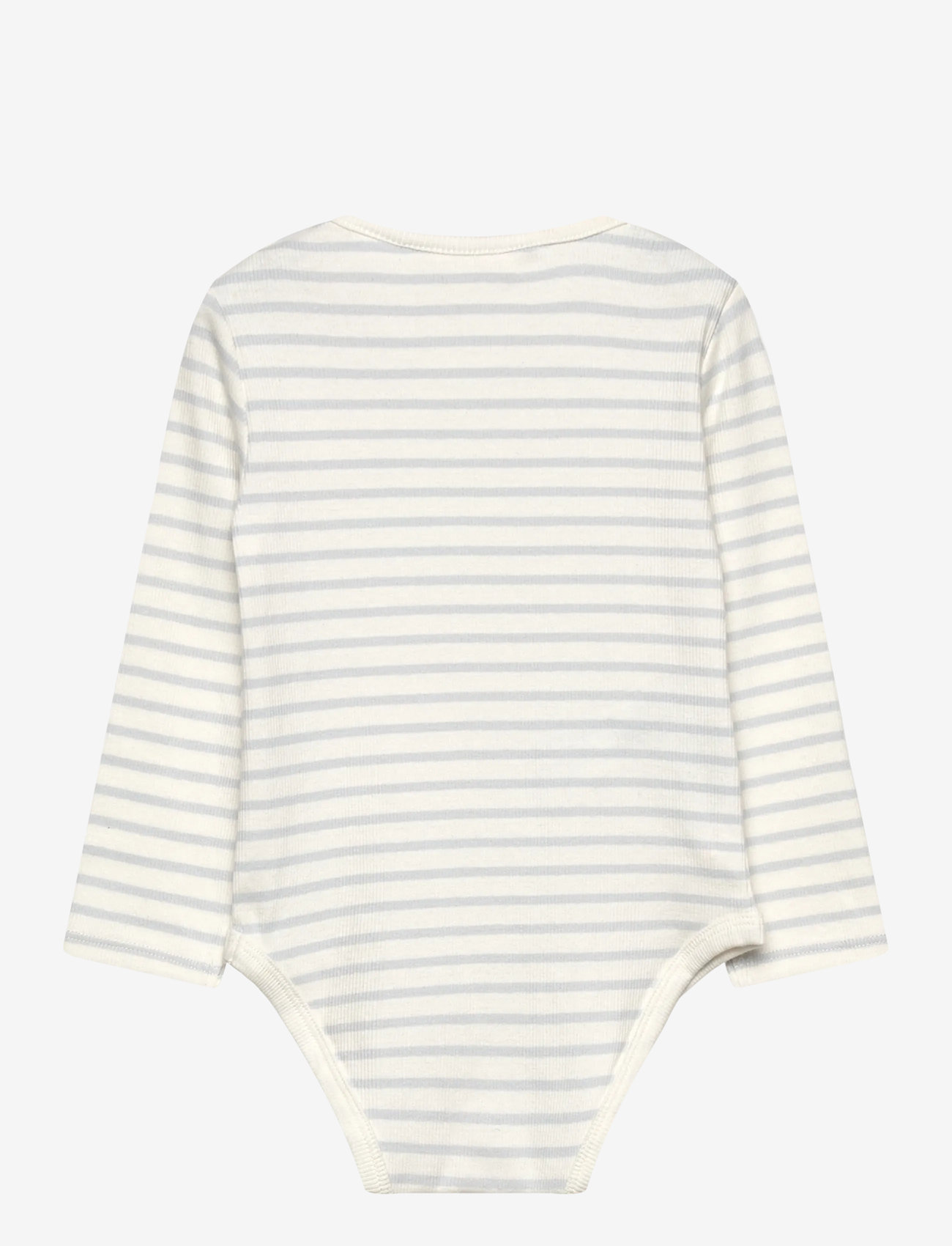 Mango - Cotton striped baby bodysuit - madalaimad hinnad - lt-pastel blue - 1