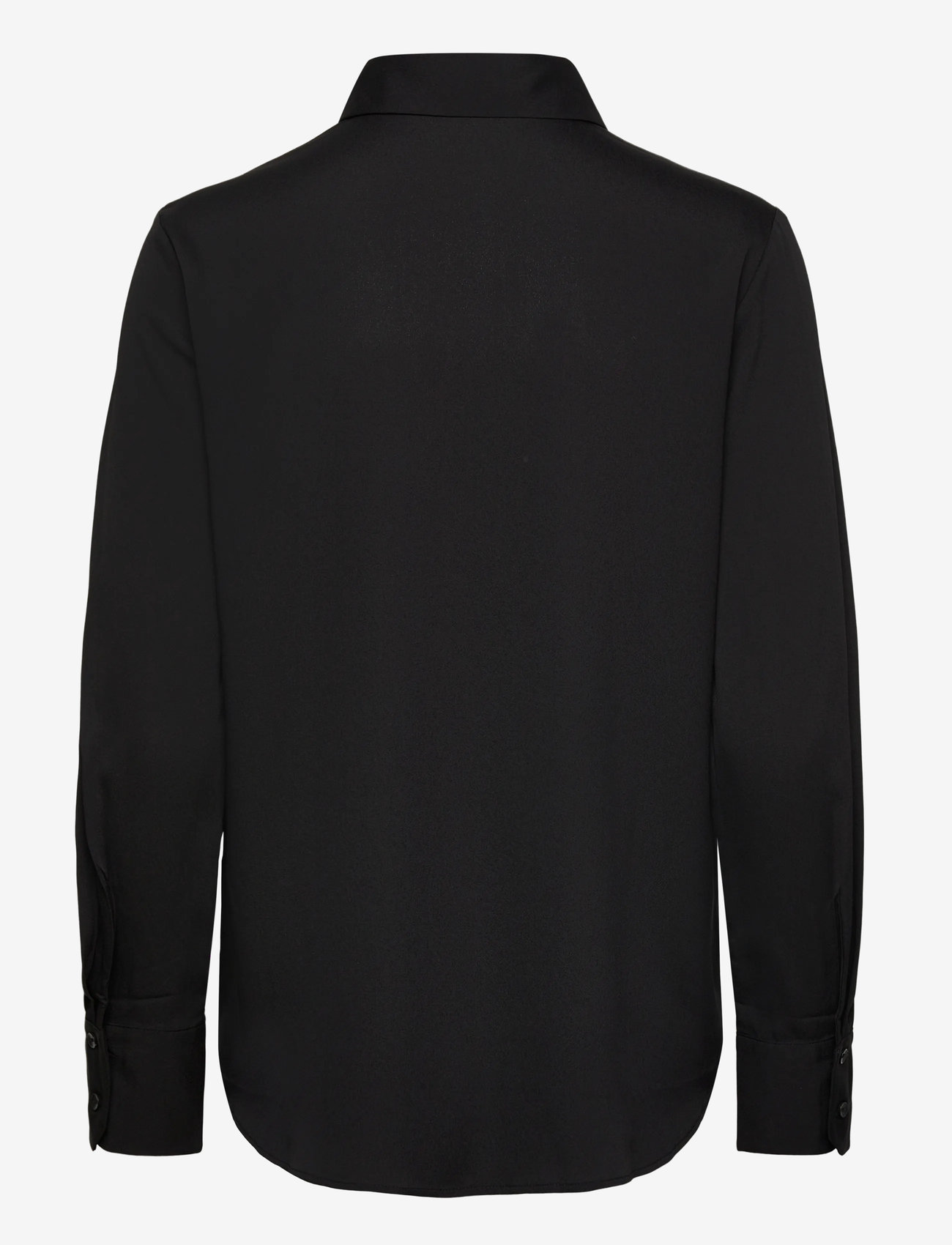 Mango - Fluid long-sleeved blouse - langærmede skjorter - black - 1
