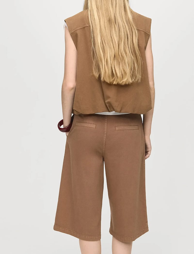 Mango - Denim jorts with belt - bermudashorts - brown - 2