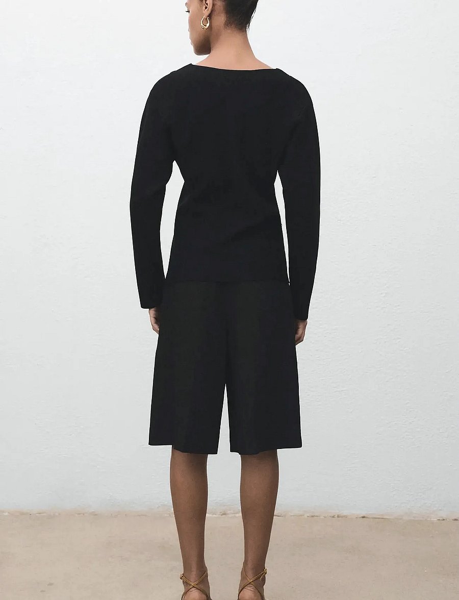 Mango - Knitted jacket with jewel buttons - arkityyli - black - 2