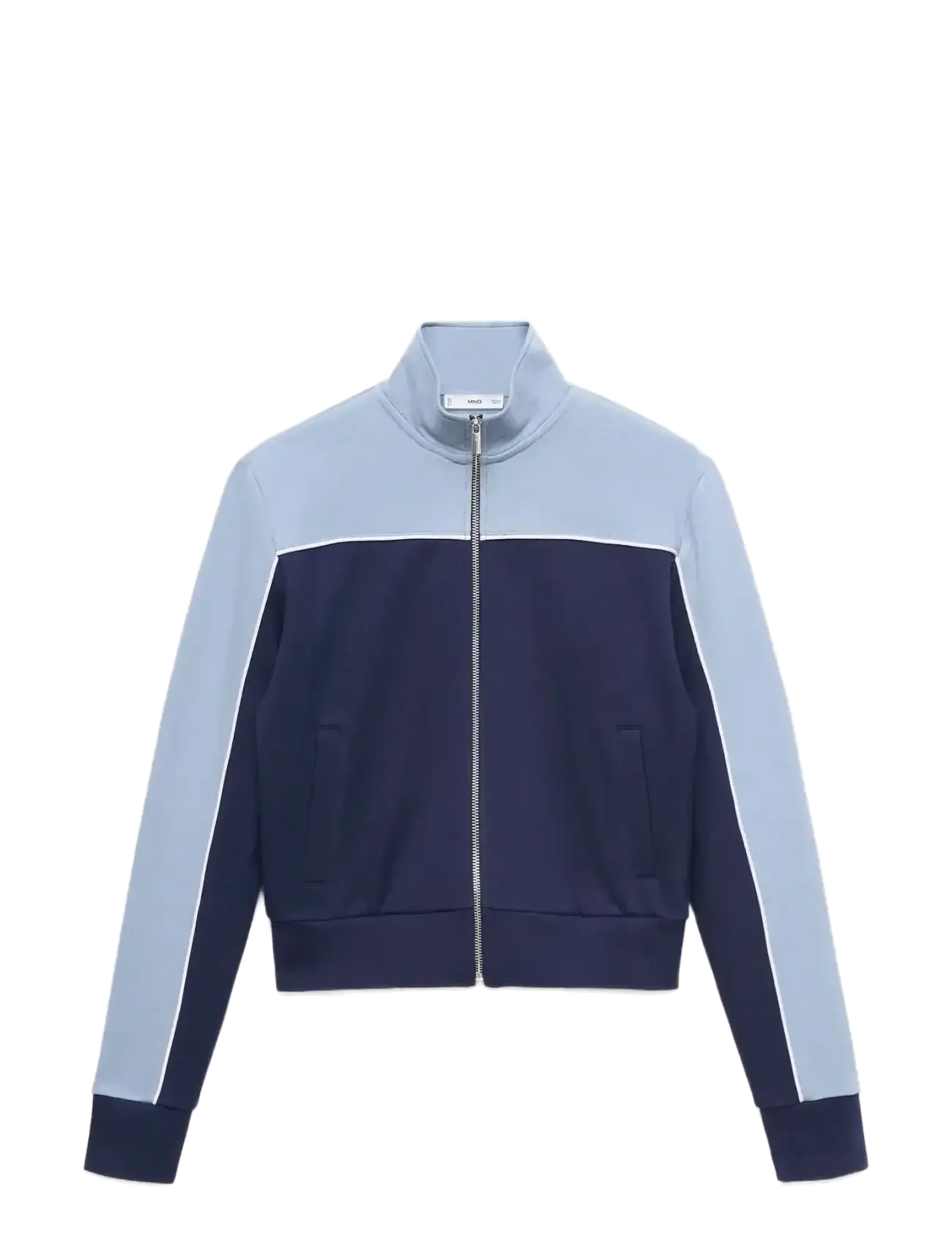 Mango Two-tone fitted jacket - Tøj - MEDIUM BLUE / blue