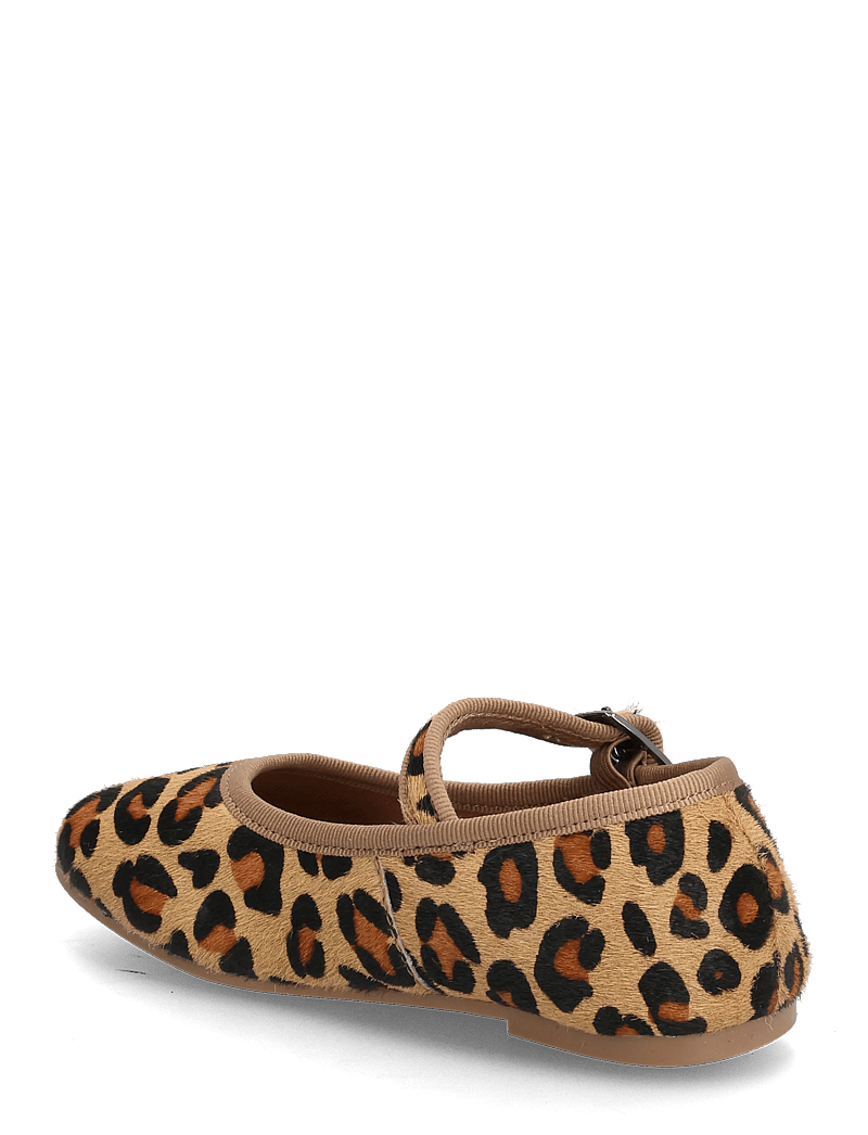 Mango - Leopard-print leather ballerinas - ballerinaskor & slip-ons - black - 2